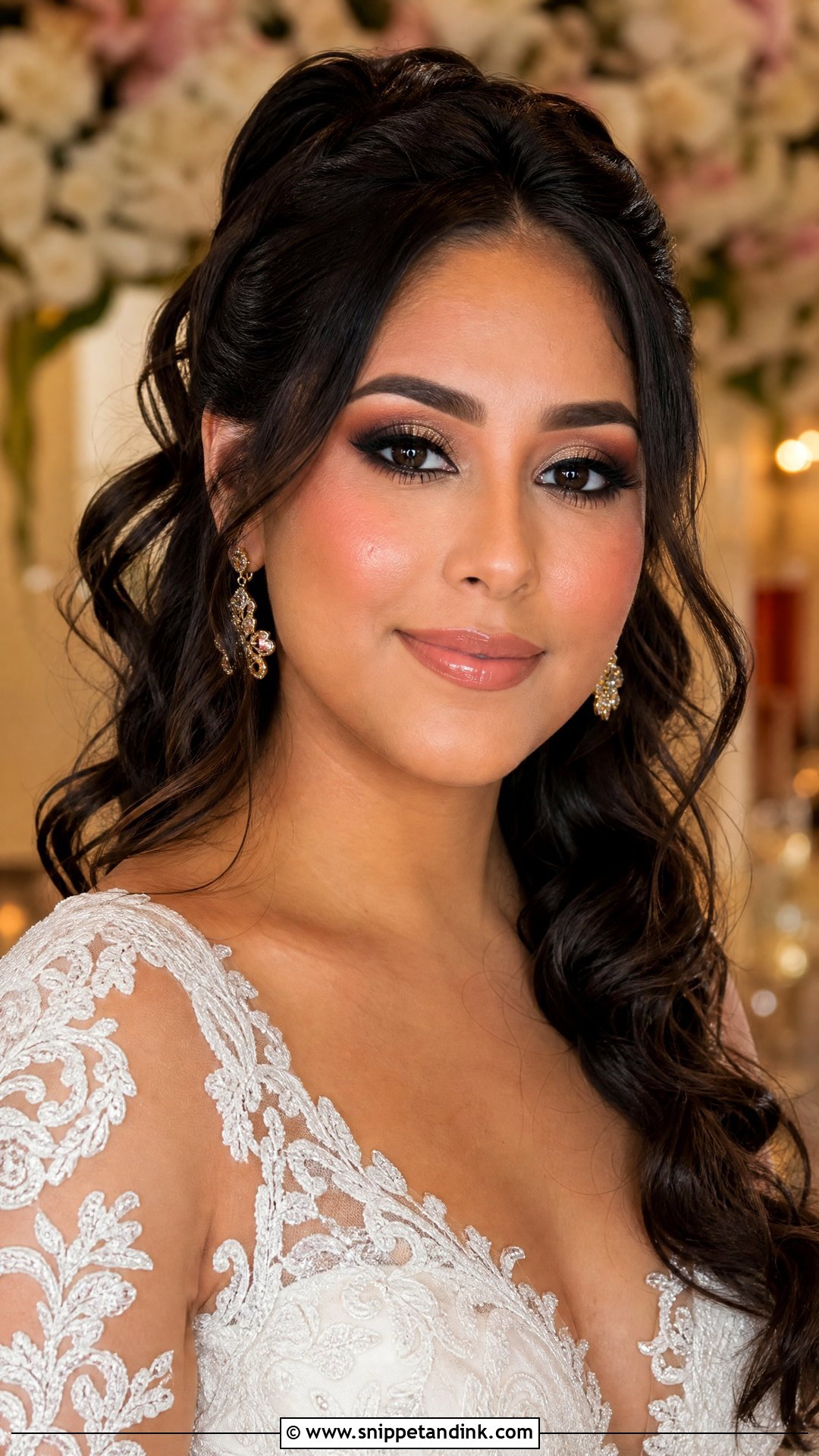 Halo Smokey Bridal Makeup - Snippet and Ink - 20 Smokey Bridal Makeup Ideas
