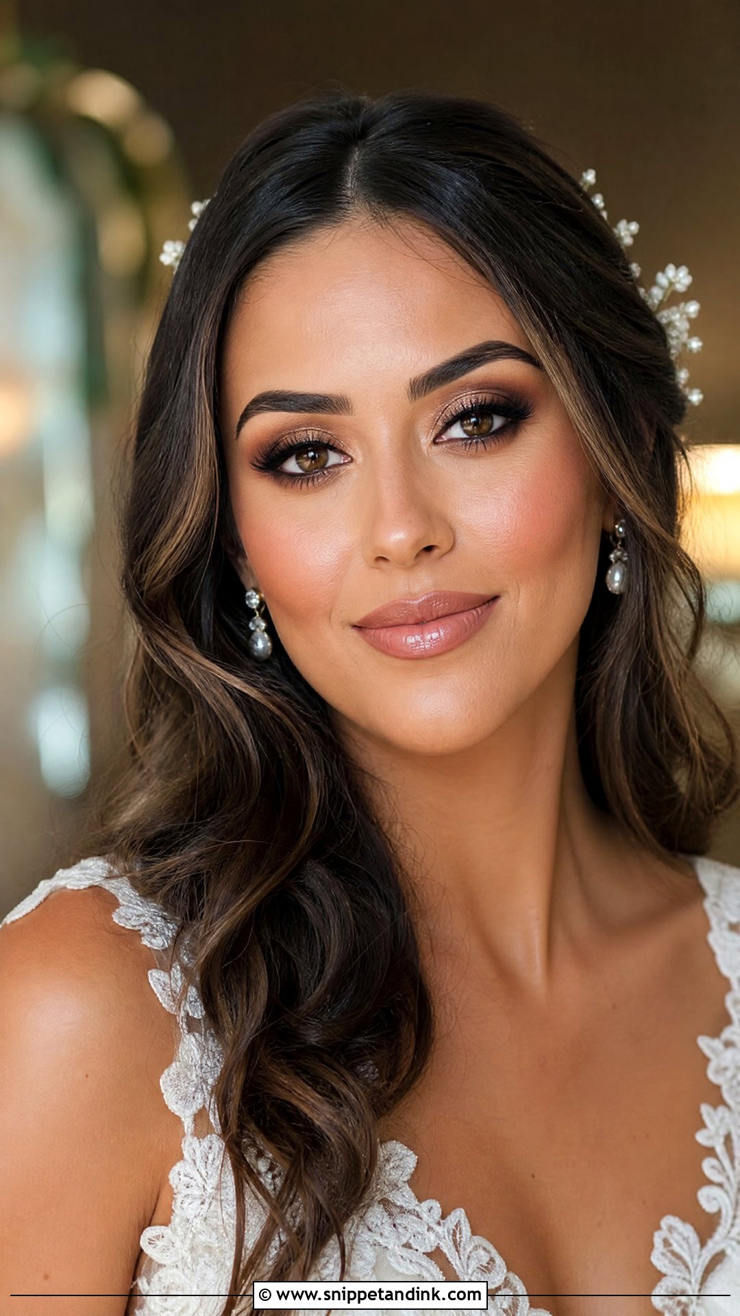 Halo Smoky Wedding Makeup - Snippet and Ink - 20 Smoky Wedding Makeup Ideas
