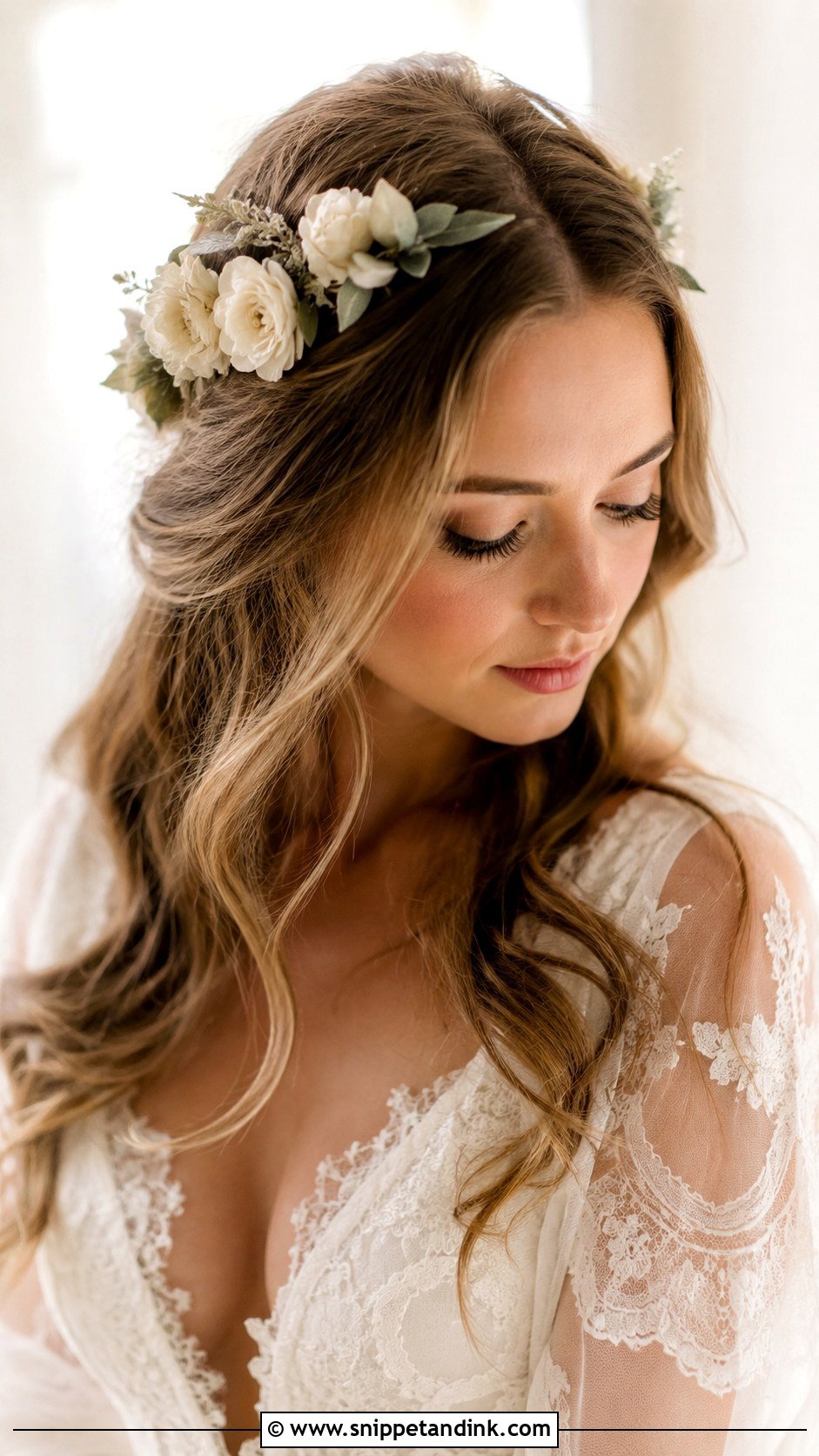 Handmade Bridal Flower Crown - Snippet and Ink - 15 Handmade Bridal Hair Accessories