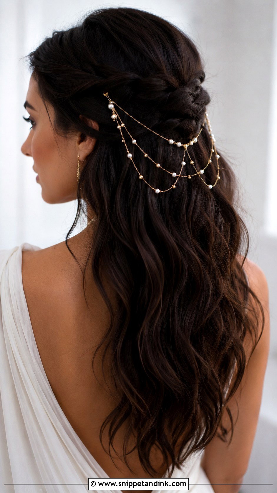 Handmade Bridal Hair Chain - Snippet and Ink - 15 Handmade Bridal Hair Accessories