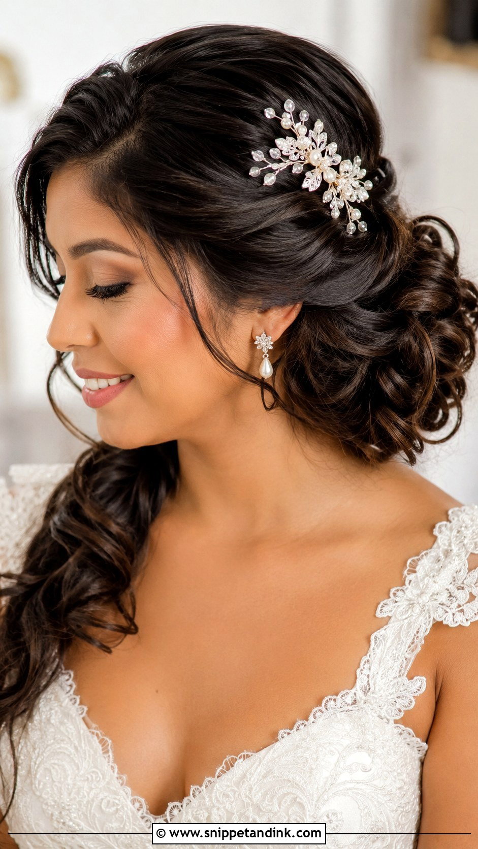Handmade Bridal Side Comb - Snippet and Ink - 15 Handmade Bridal Hair Accessories