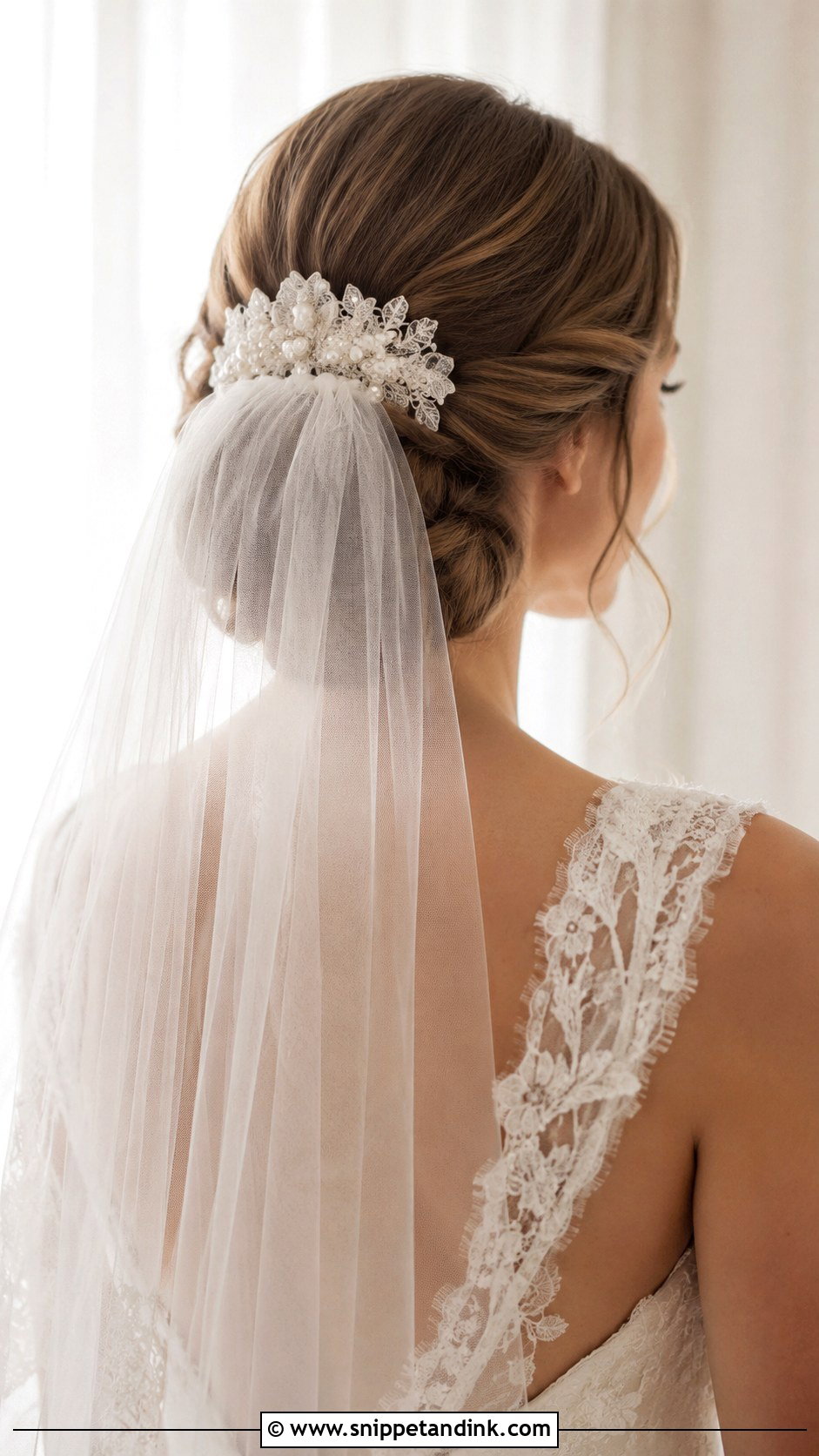 Handmade Bridal Veil Comb - Snippet and Ink - 15 Handmade Bridal Hair Accessories