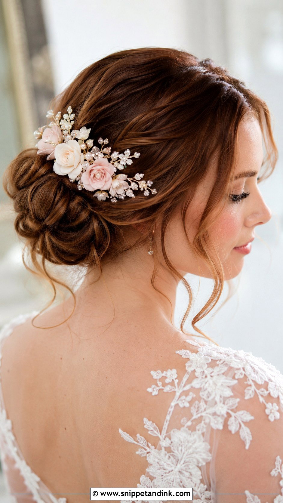 Handmade Floral Bridal Hair Comb - Snippet and Ink - 15 Handmade Bridal Hair Accessories