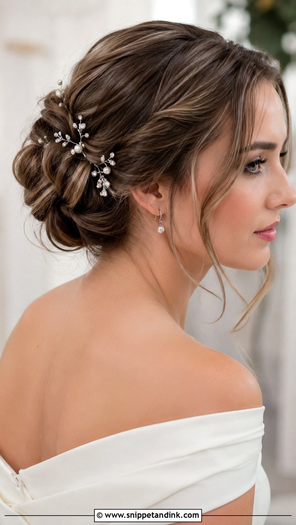 Handmade Silver Bridal Hair Pins - Snippet and Ink - 15 Handmade Bridal Hair Accessories