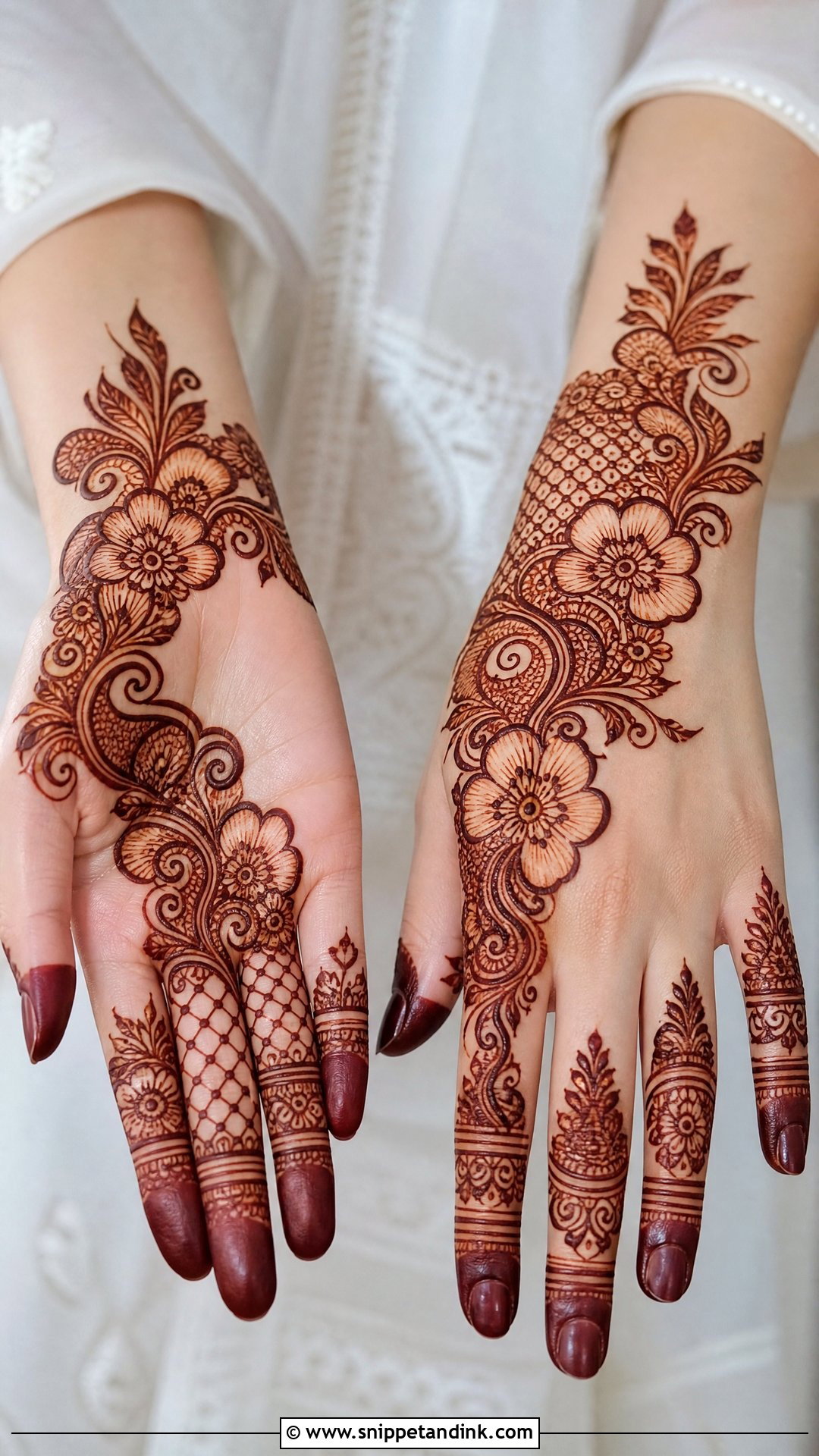 Hania Amir Indo Arabic Mehndi - Snippet and Ink - 20 Hania Amir Mehndi Design Ideas