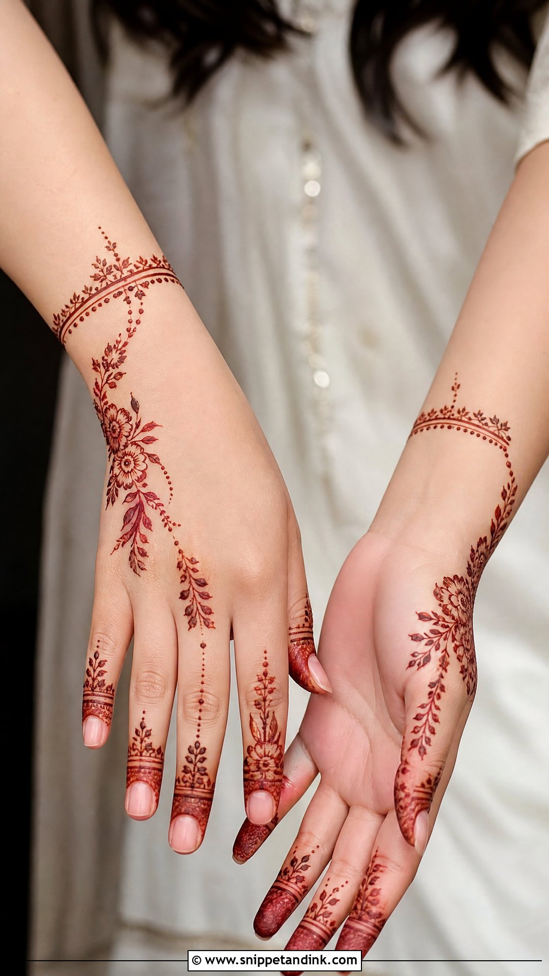 Hania Amir Modern Mehndi Design - Snippet and Ink - 20 Hania Amir Mehndi Design Ideas