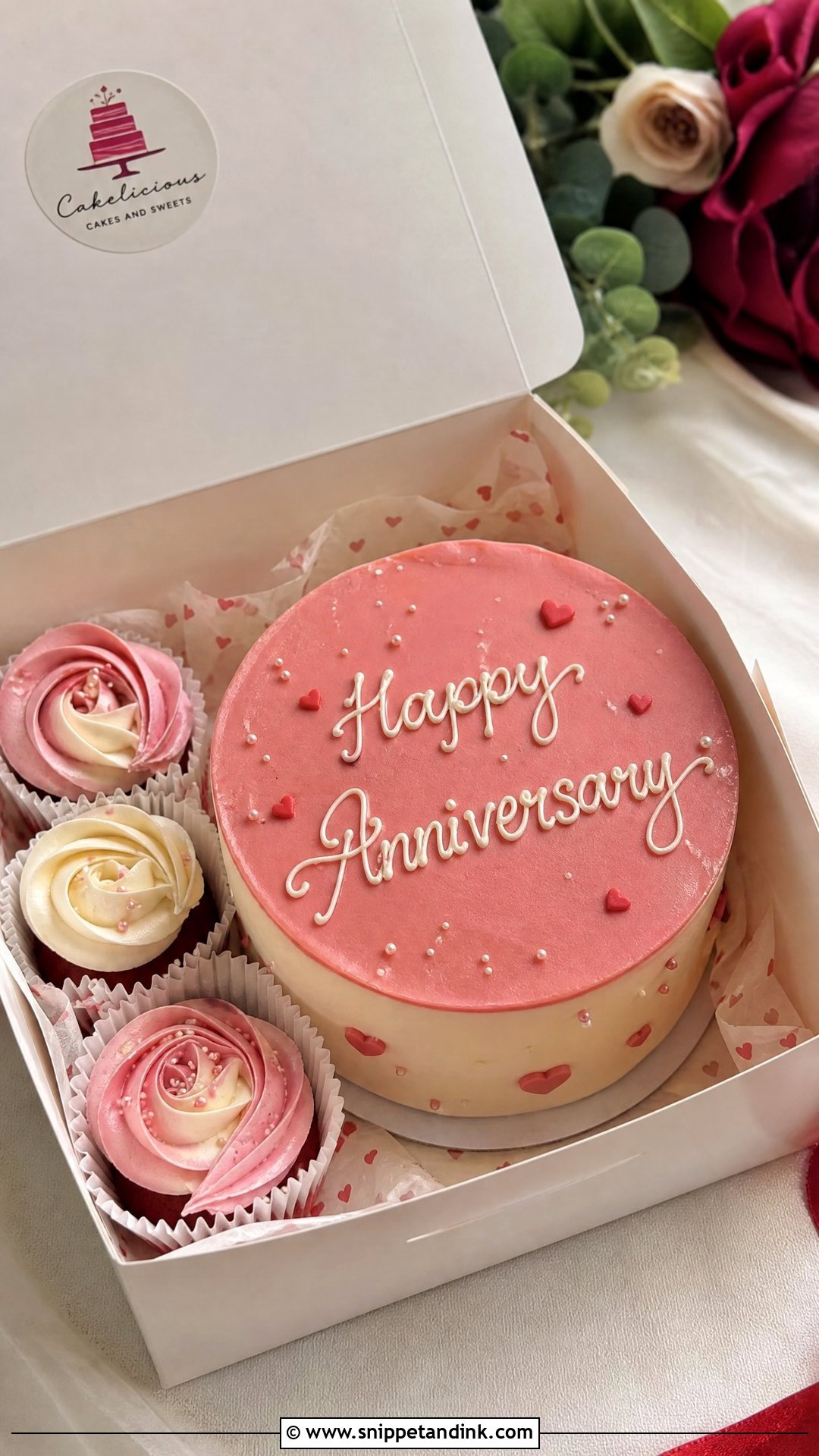 Happy Anniversary Bento Cake - Snippet and Ink - 30 Happy Anniversary Cake Ideas