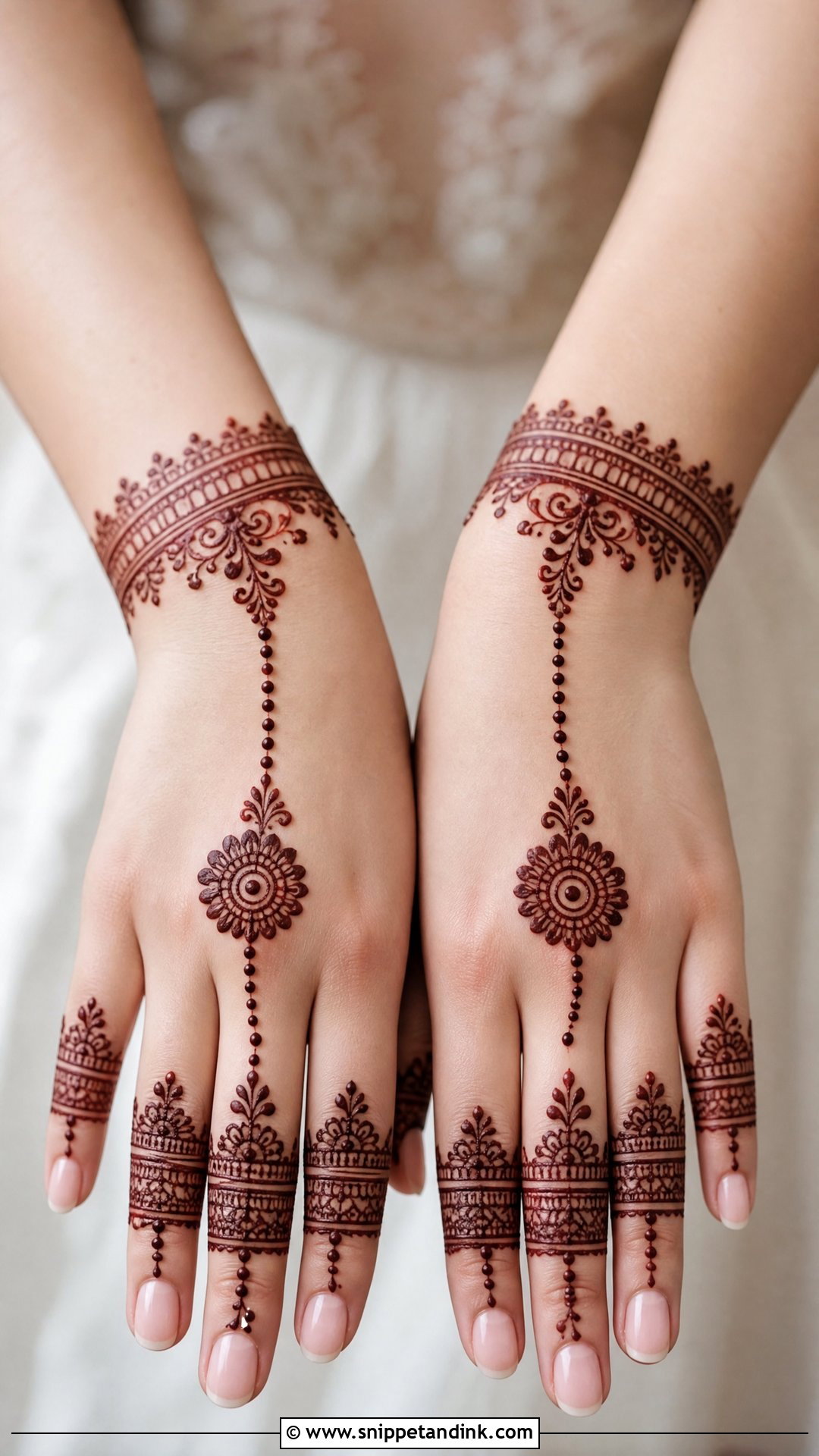 Hathphool Bridal Back Side Mehndi Design - Snippet and Ink - 20 Bridal Back Side Mehndi Design Ideas
