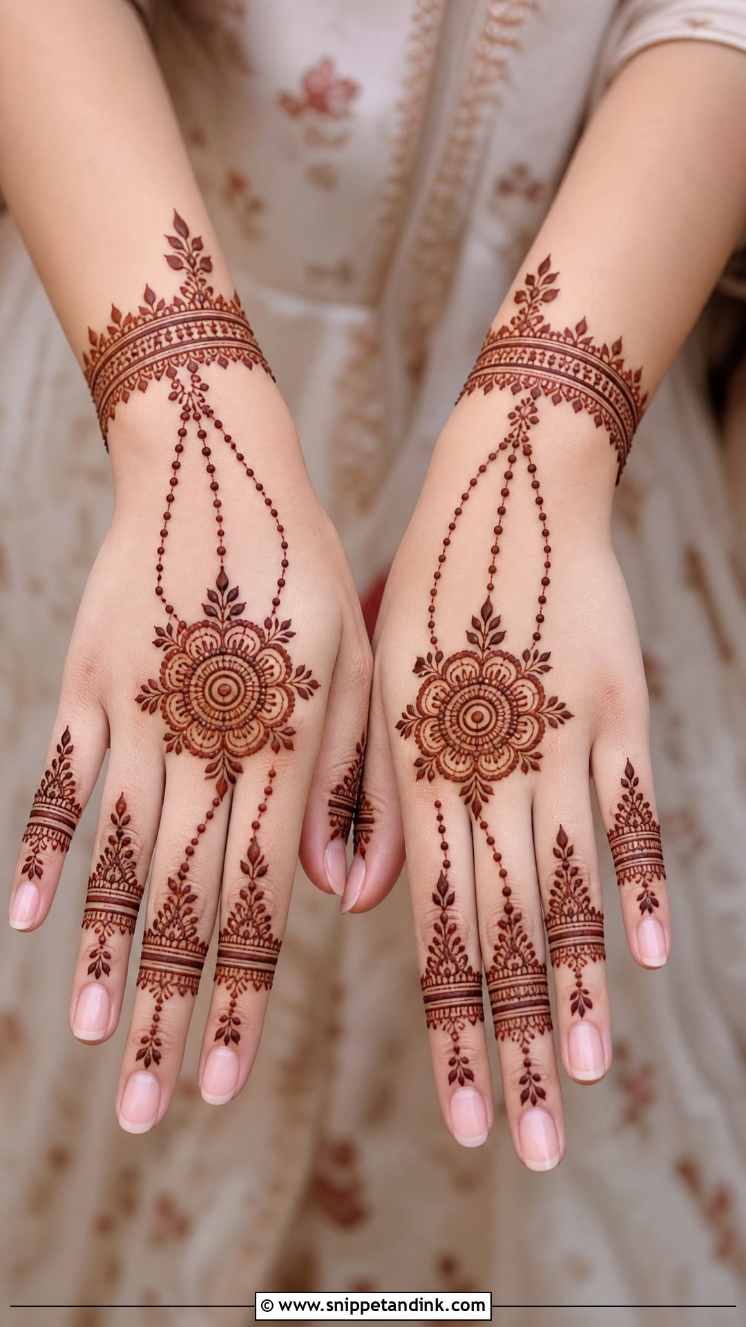 Hathphool Bridal Mehndi Design - Snippet and Ink - 20 Bridal Mehndi Latest Design Ideas