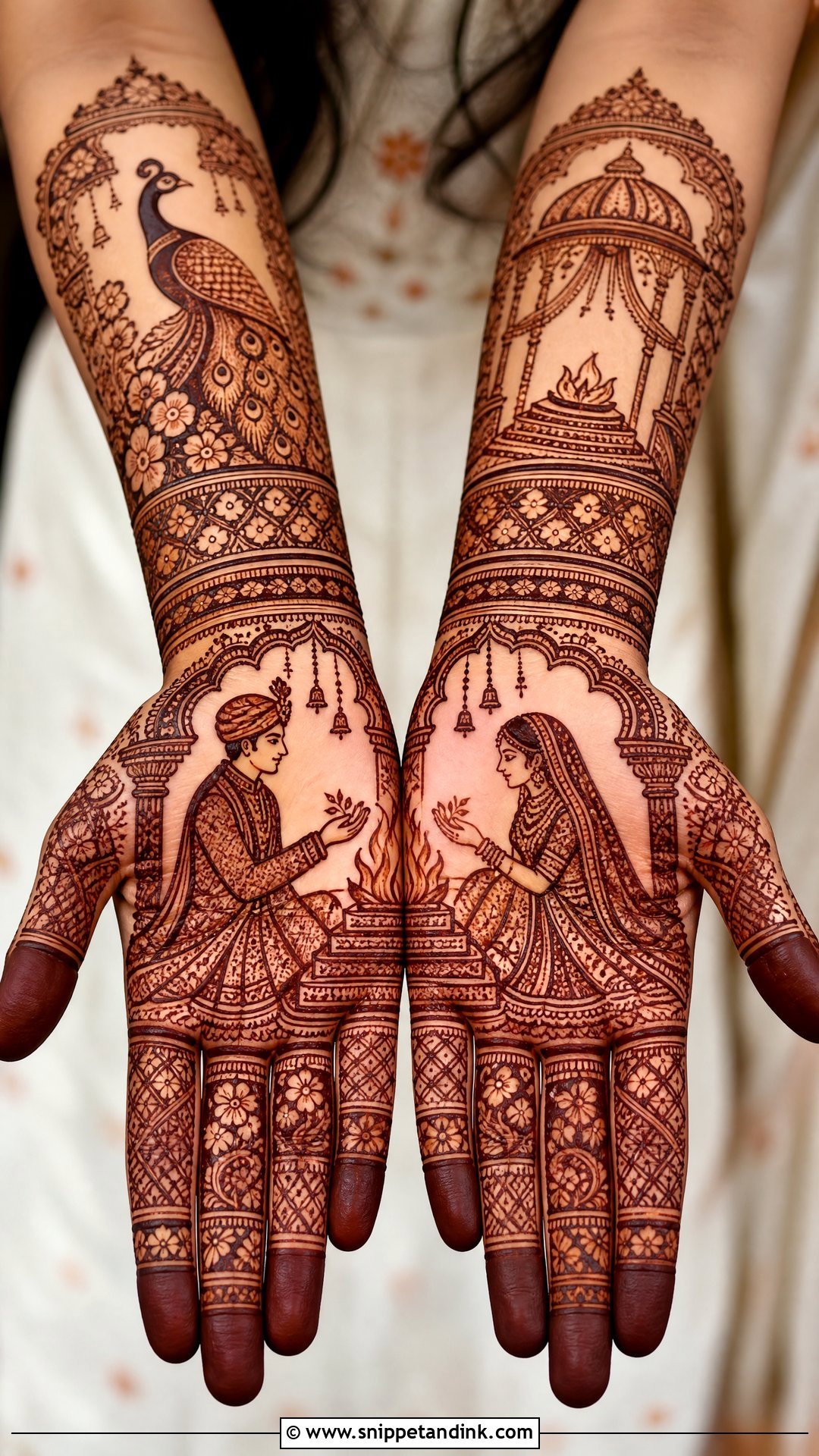 Havan Kund Dulhan Mehndi Design - Snippet and Ink - 20 Havan Kund Mehndi Design Ideas