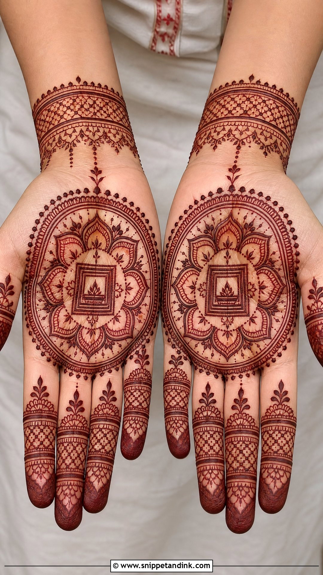Havan Kund Mandala Mehndi Design - Snippet and Ink - 20 Havan Kund Mehndi Design Ideas