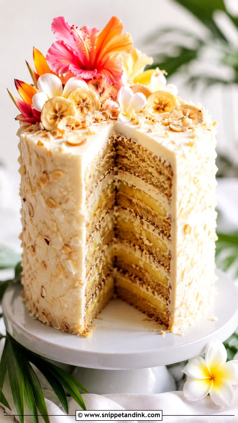 Hawaii Wedding Cake With Banana And Pineapple - Snippet and Ink - 20 Hawaii Wedding Cake Recipe