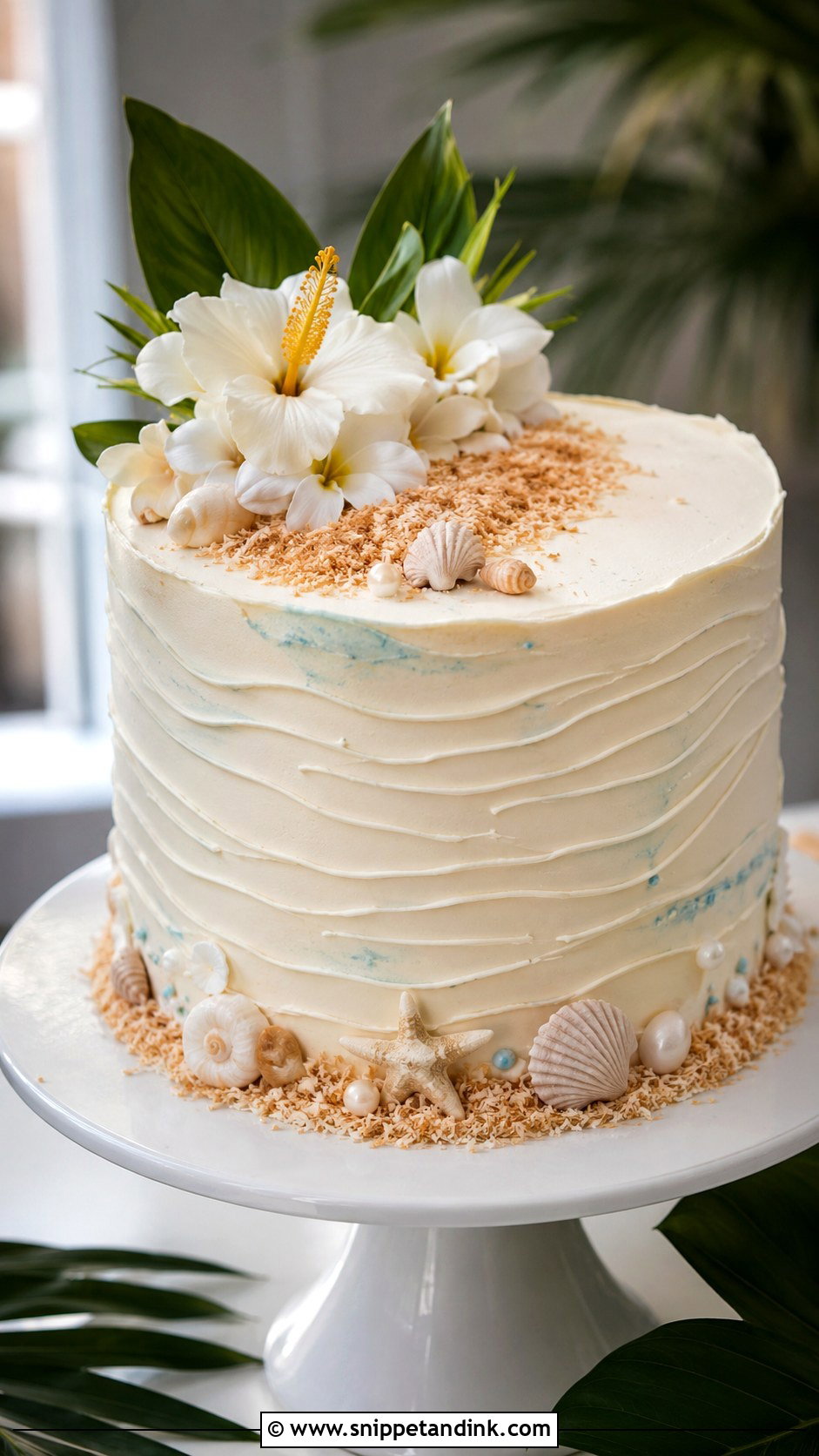 Hawaii Wedding Cake With Beach Theme - Snippet and Ink - 20 Hawaii Wedding Cake Recipe