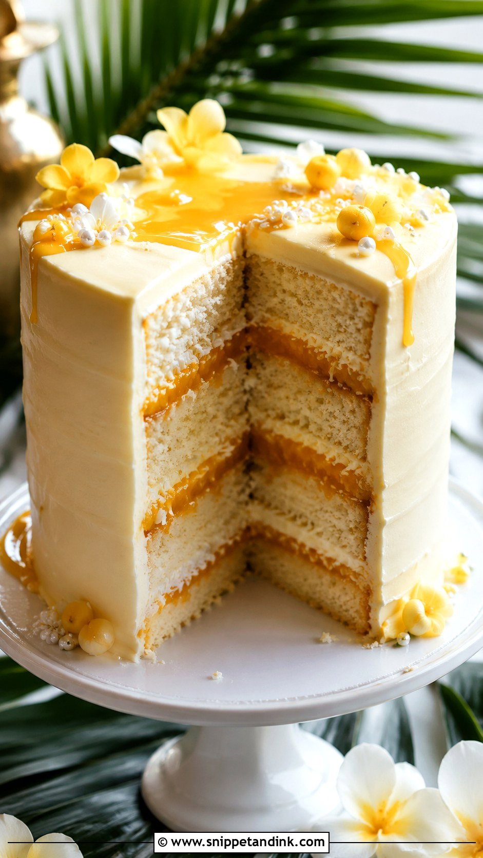 Hawaii Wedding Cake With Lilikoi Curd - Snippet and Ink - 20 Hawaii Wedding Cake Recipe