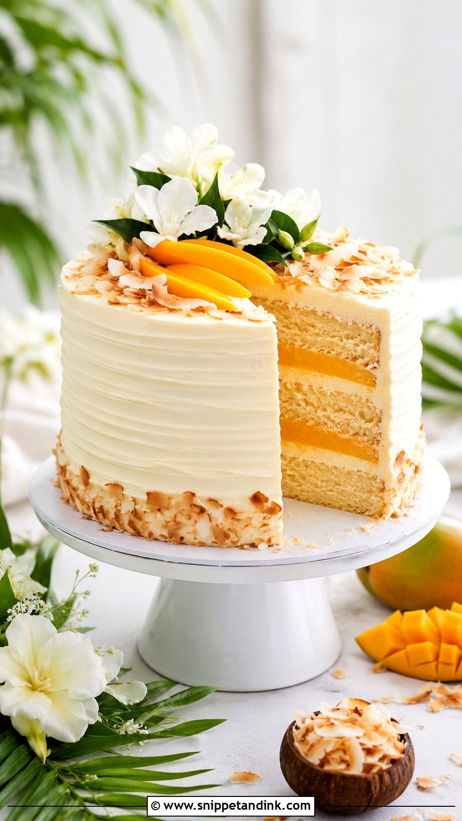 Hawaii Wedding Cake With Mango Cream - Snippet and Ink - 20 Hawaii Wedding Cake Recipe