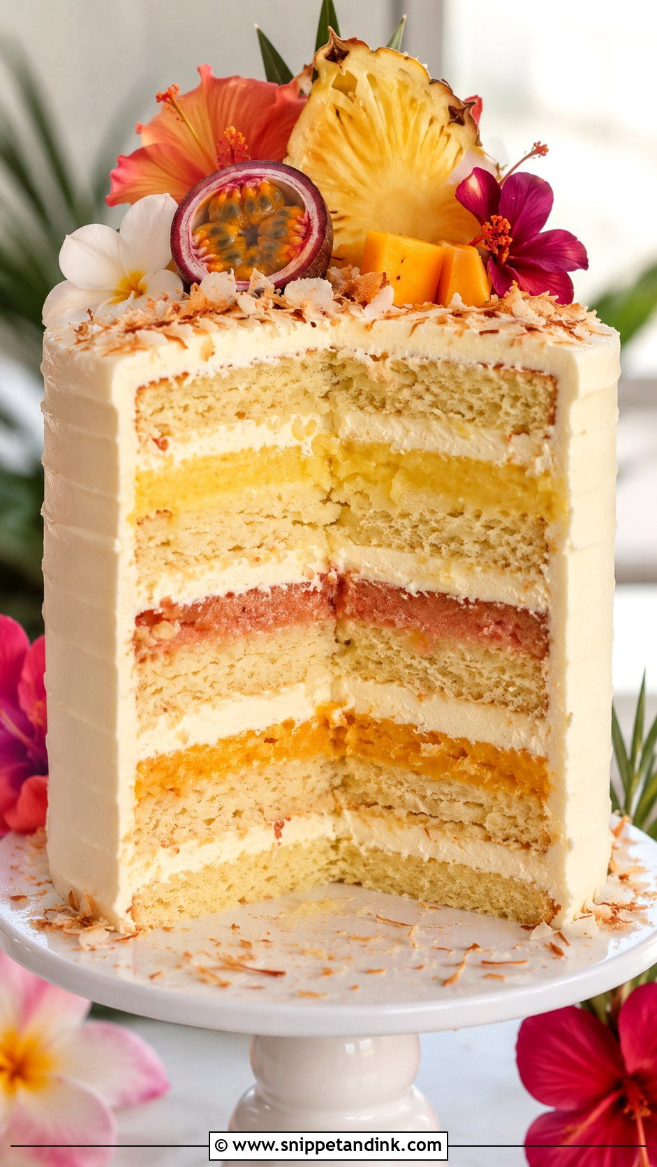 Hawaii Wedding Cake With Pineapple Cream Cheese Frosting - Snippet and Ink - 20 Hawaii Wedding Cake Recipe