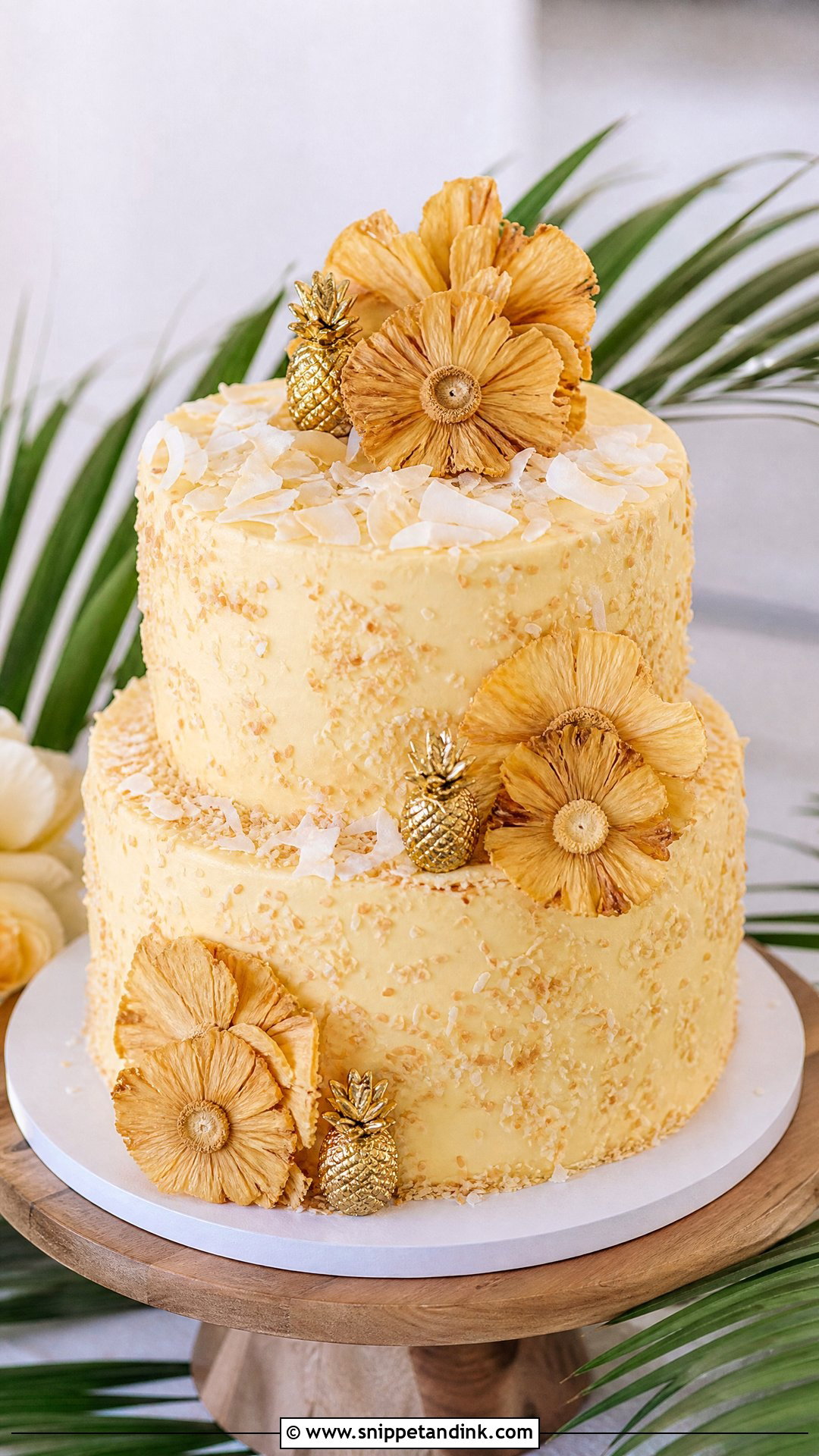 Hawaiian Pineapple Wedding Cake - Snippet and Ink - 25 Hawaiian Theme Cakes for Wedding