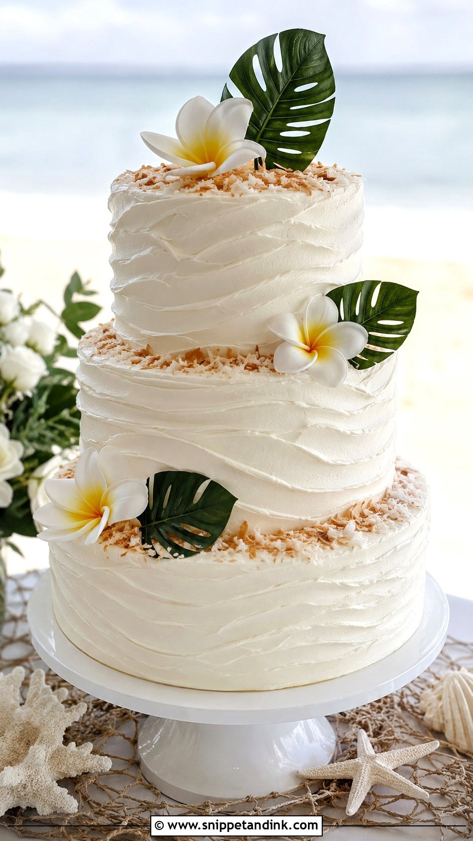 Hawaiian Wedding Cake With Buttercream - Snippet and Ink - 20 Hawaiian Wedding Cakes