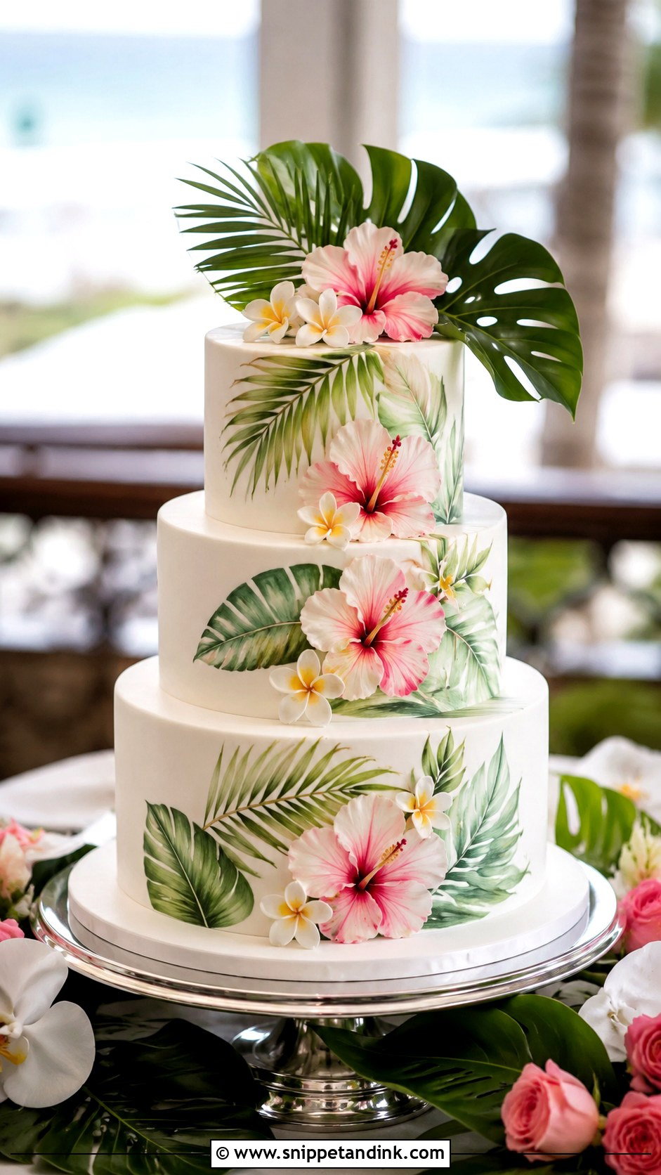Hawaiian Wedding Cake With Fondant - Snippet and Ink - 20 Hawaiian Wedding Cakes