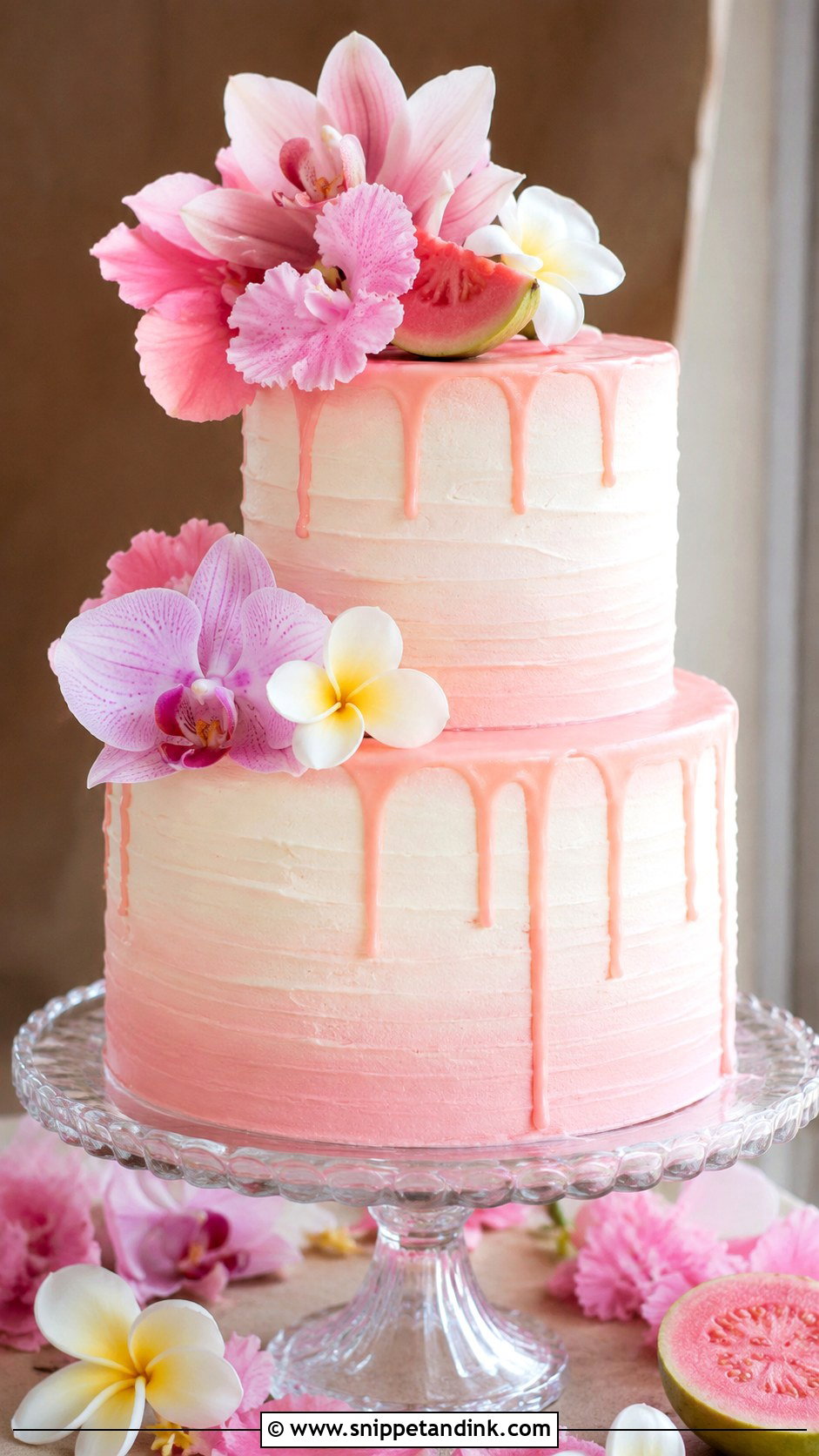 Hawaiian Wedding Cake With Guava - Snippet and Ink - 20 Hawaiian Wedding Cakes