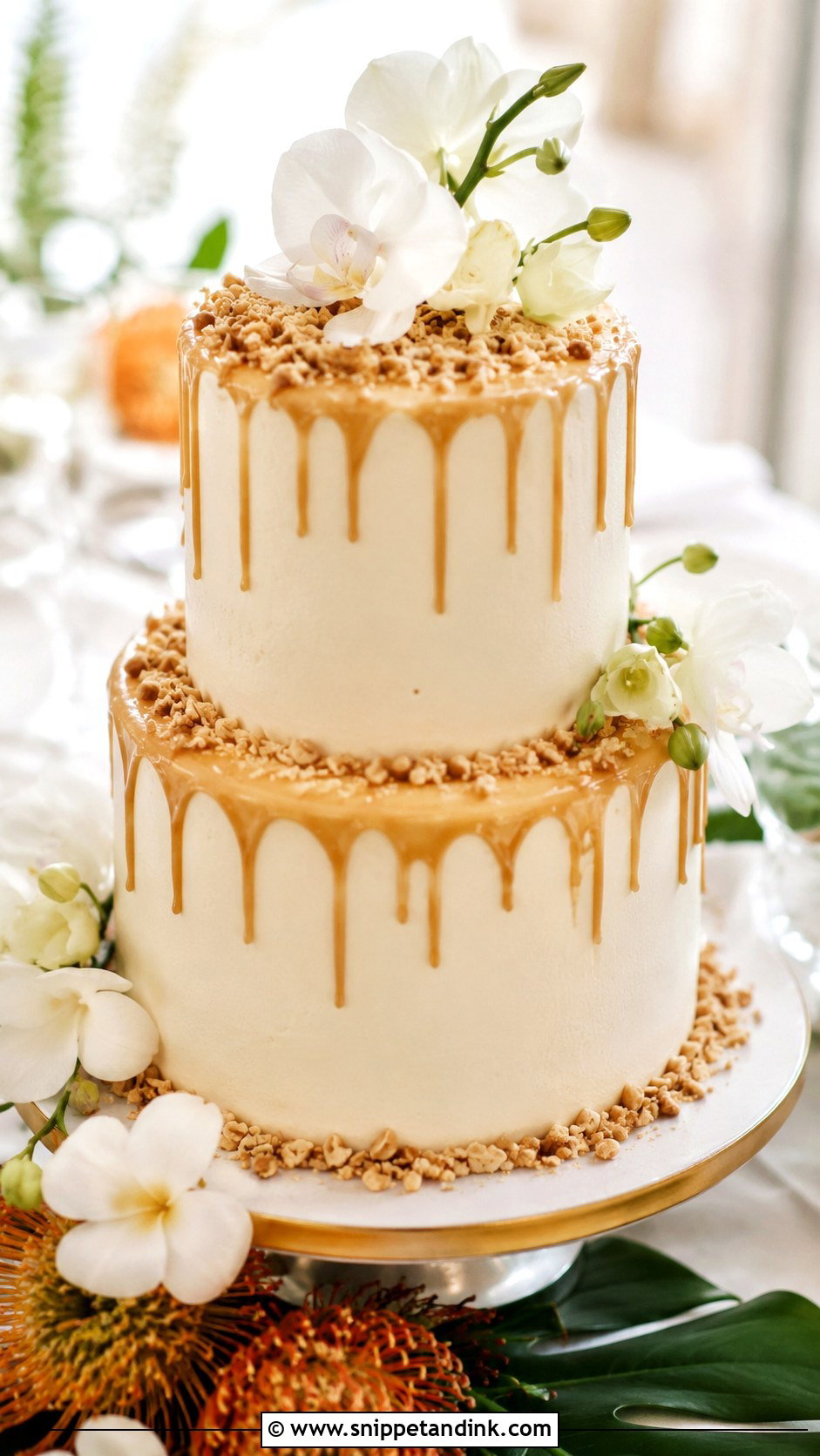 Hawaiian Wedding Cake With Macadamia Nuts - Snippet and Ink - 20 Hawaiian Wedding Cakes