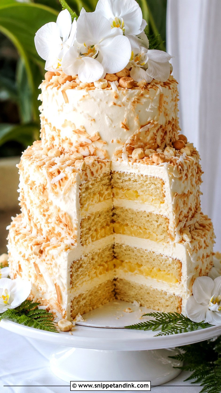 Hawaiian Wedding Cake With Pineapple And Coconut - Snippet and Ink - 20 Hawaii Wedding Cake Recipe