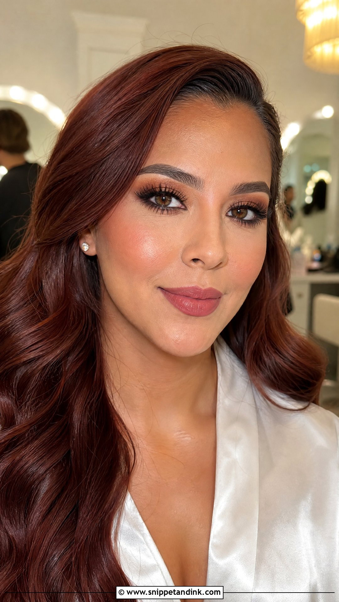 Hazel Eye Redhead Bridal Makeup - Snippet and Ink - 20 Redhead Bridal Makeup Ideas