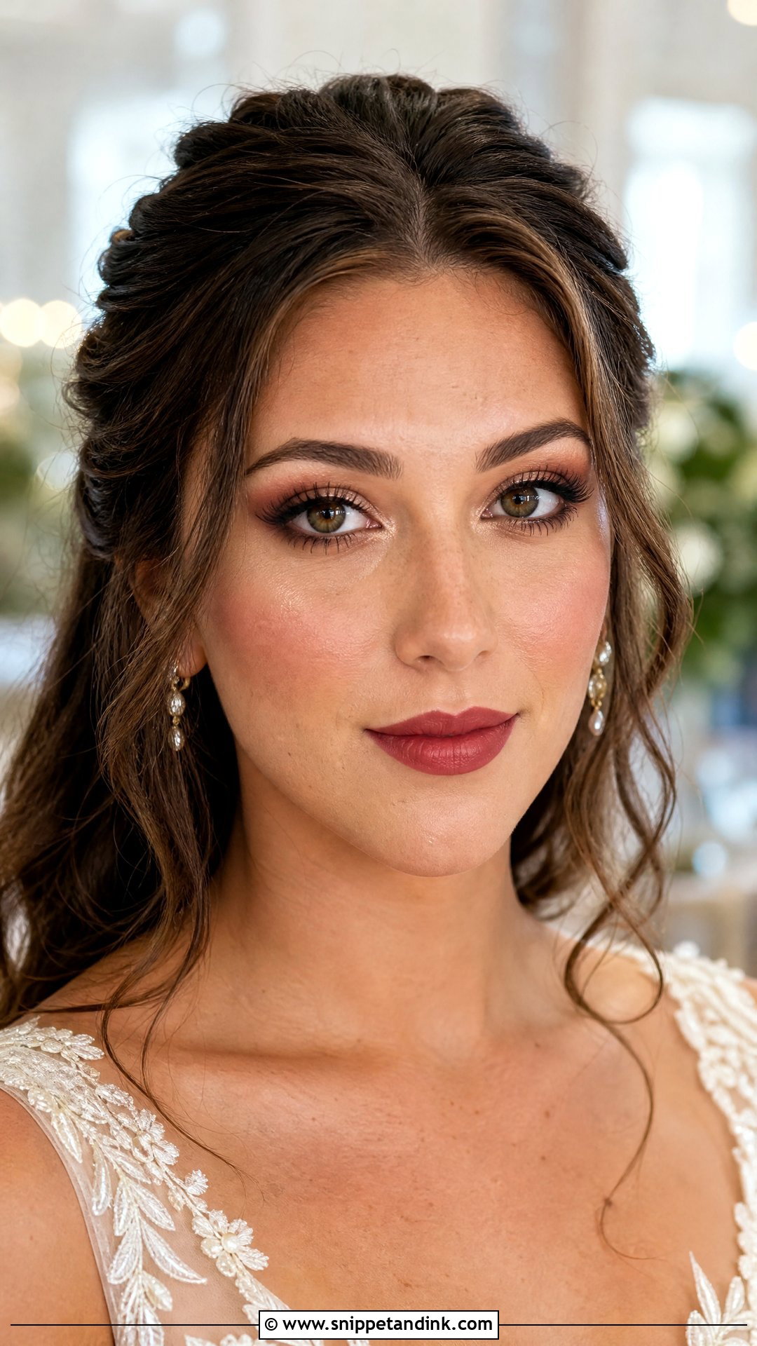 Hazel Eyes Bridal Makeup Red Lips - Snippet and Ink - 30 Bridal Makeup Red Lips