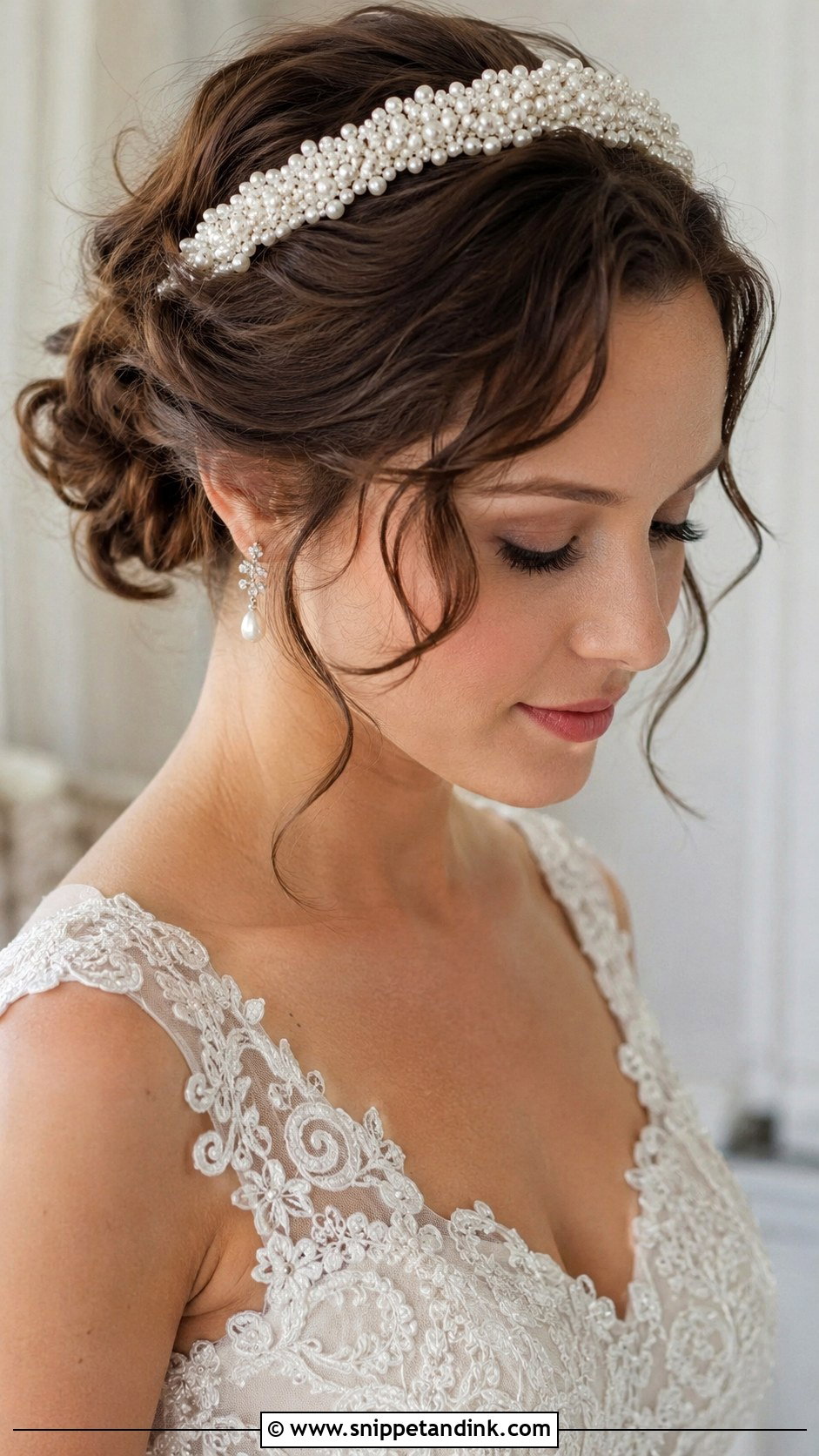 Headband Updo for Short Hair - Snippet and Ink - 25 Short Hairstyles for Wedding