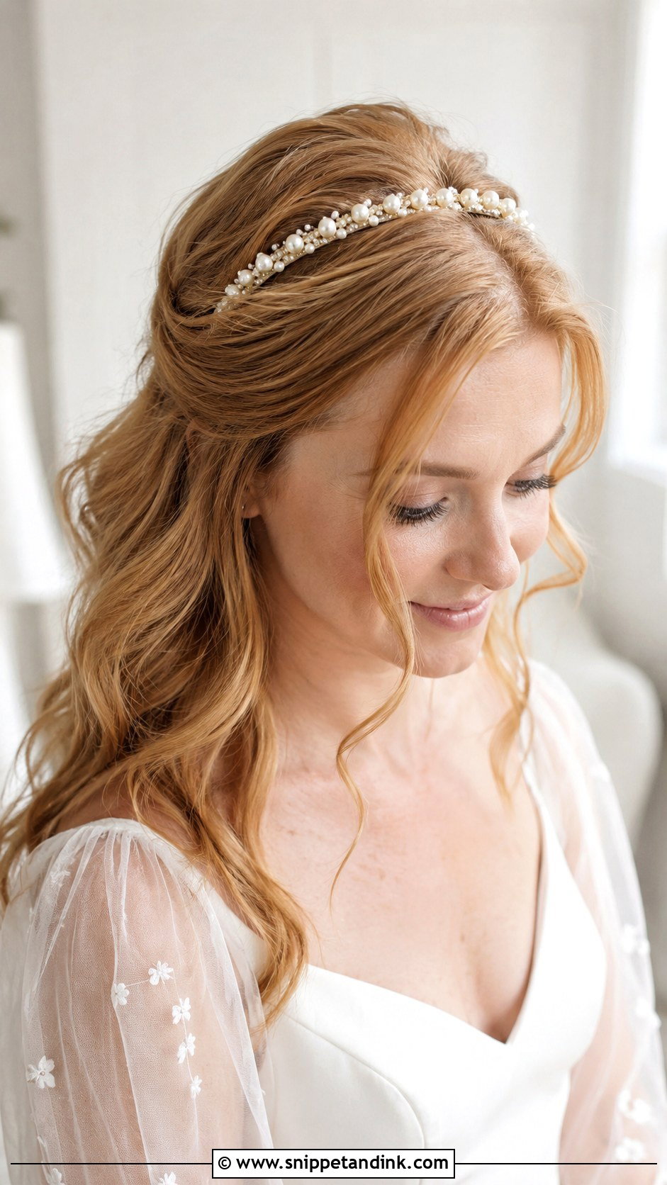 Headband Wedding Hairstyle For Thinning Hair - Snippet and Ink - 15 Wedding Hairstyles for Thinning Hair