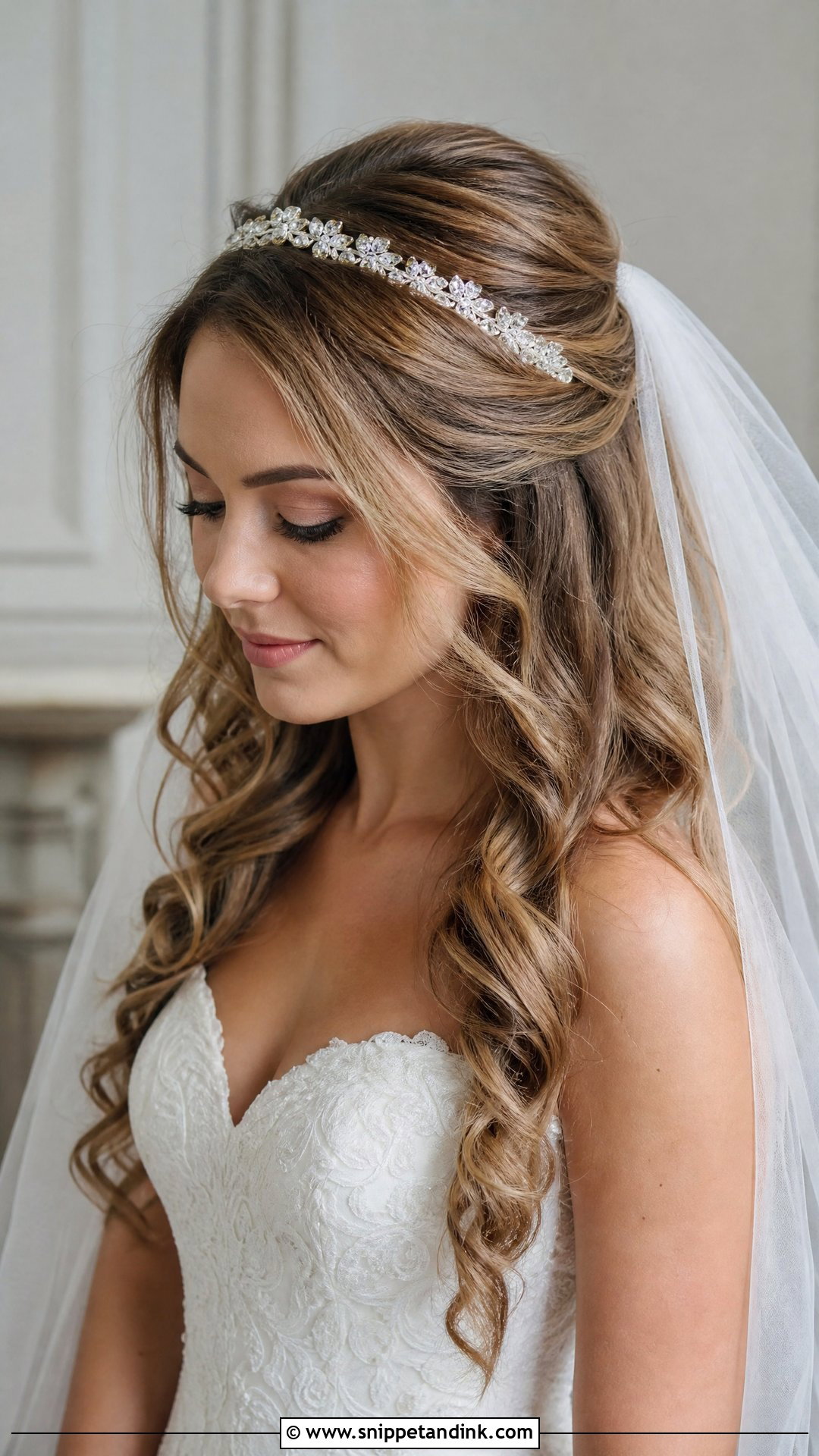 Headband With Veil Combination - Snippet and Ink - 20 Bridal Hair Headband Ideas