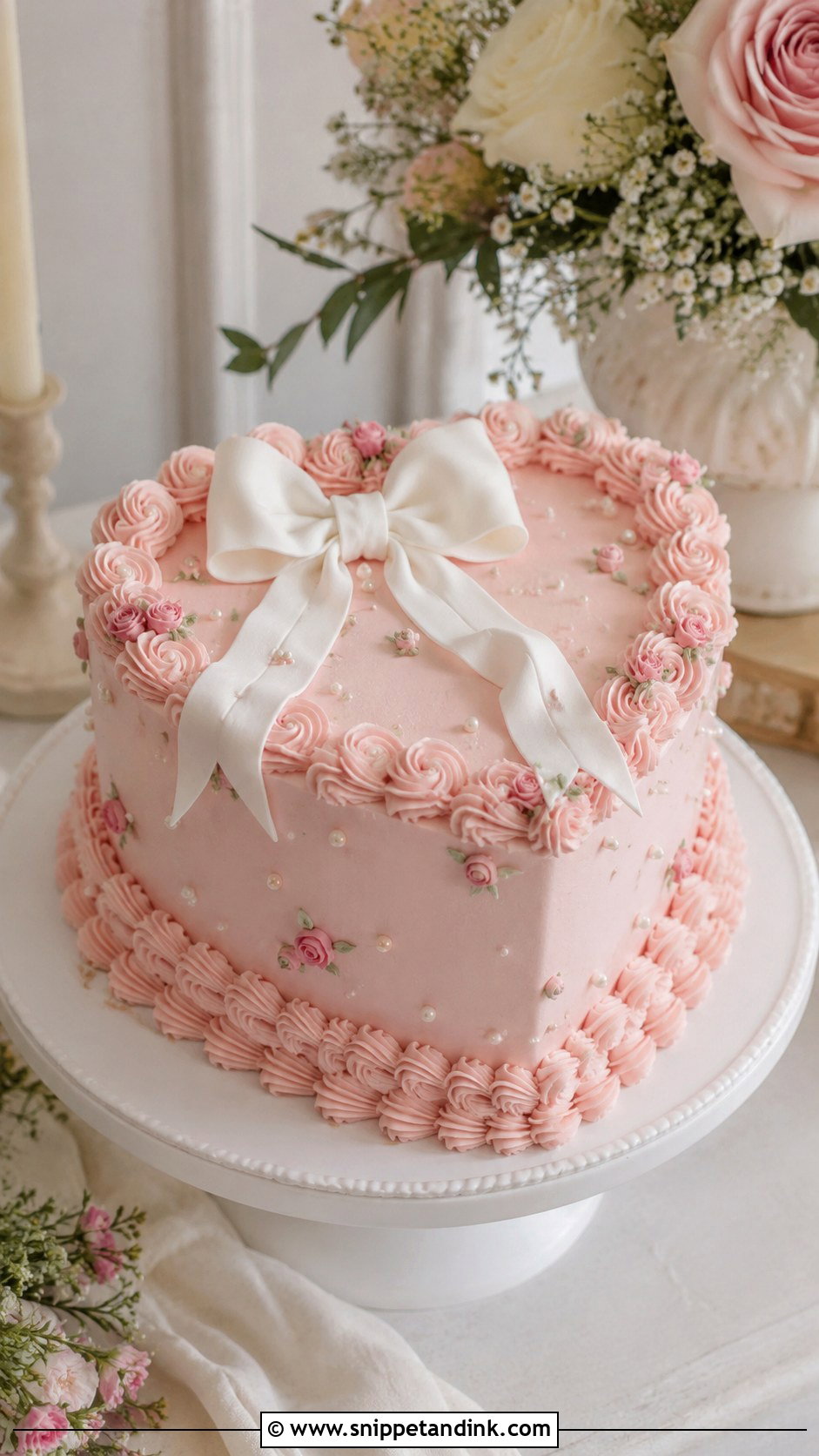 Heart Bridal Cake - Snippet and Ink - 20 Bridal Cakes