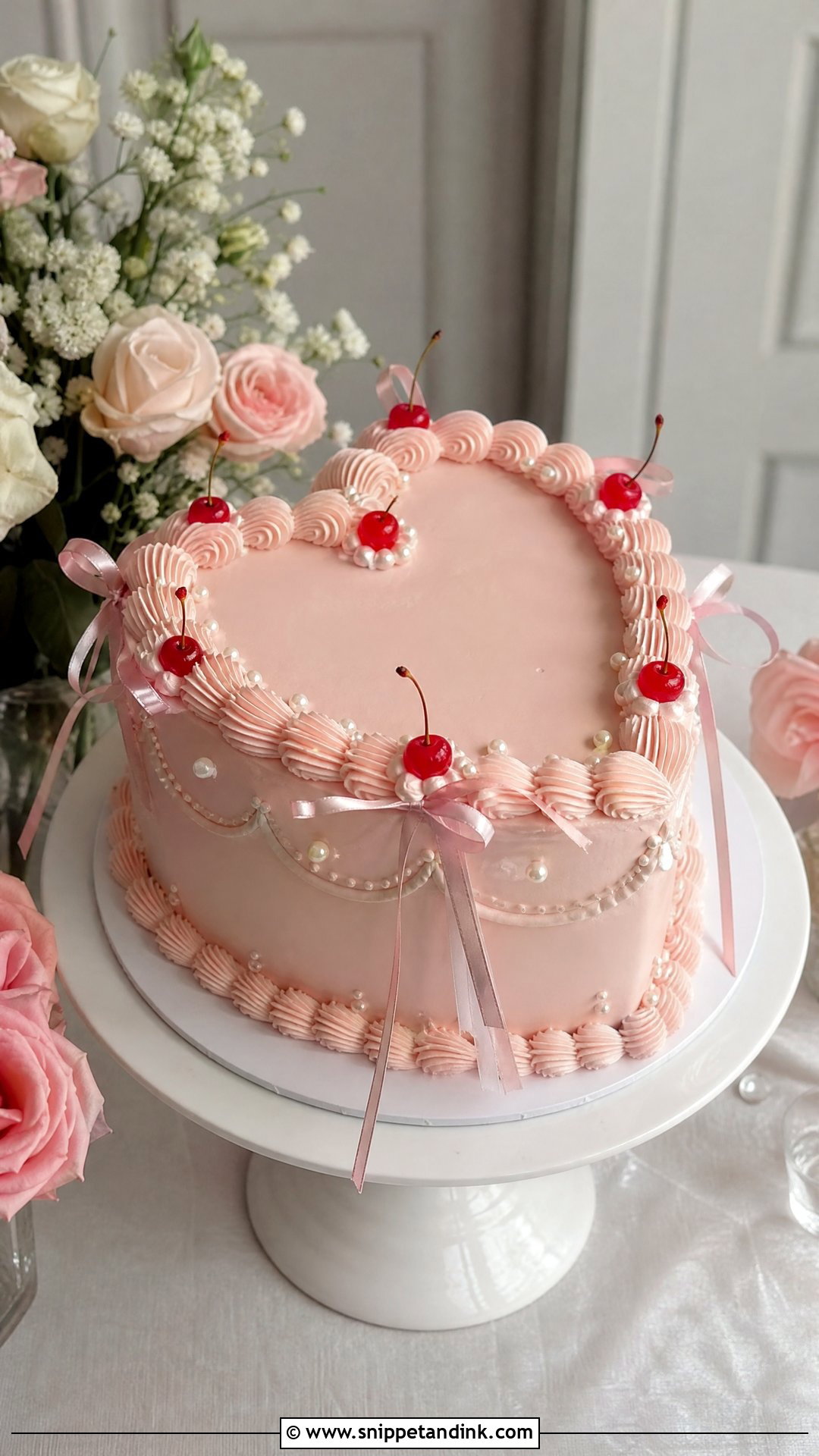 Heart Shaped Wedding Cake - Snippet and Ink - 20 Wedding Cake 2024