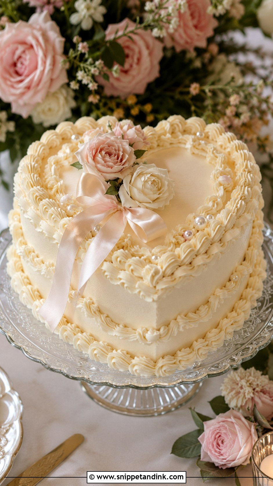 Heart Shaped Wedding Cake Photo - Snippet and Ink - 20 Wedding Cake Couple Photos
