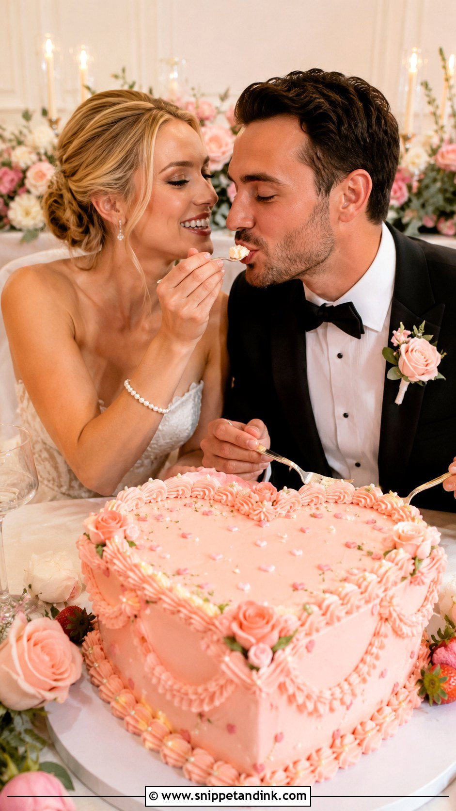 Heart Shaped Wedding Cake Smash Photo - Snippet and Ink - 20 Cake Eating Photoshoot Ideas for Wedding