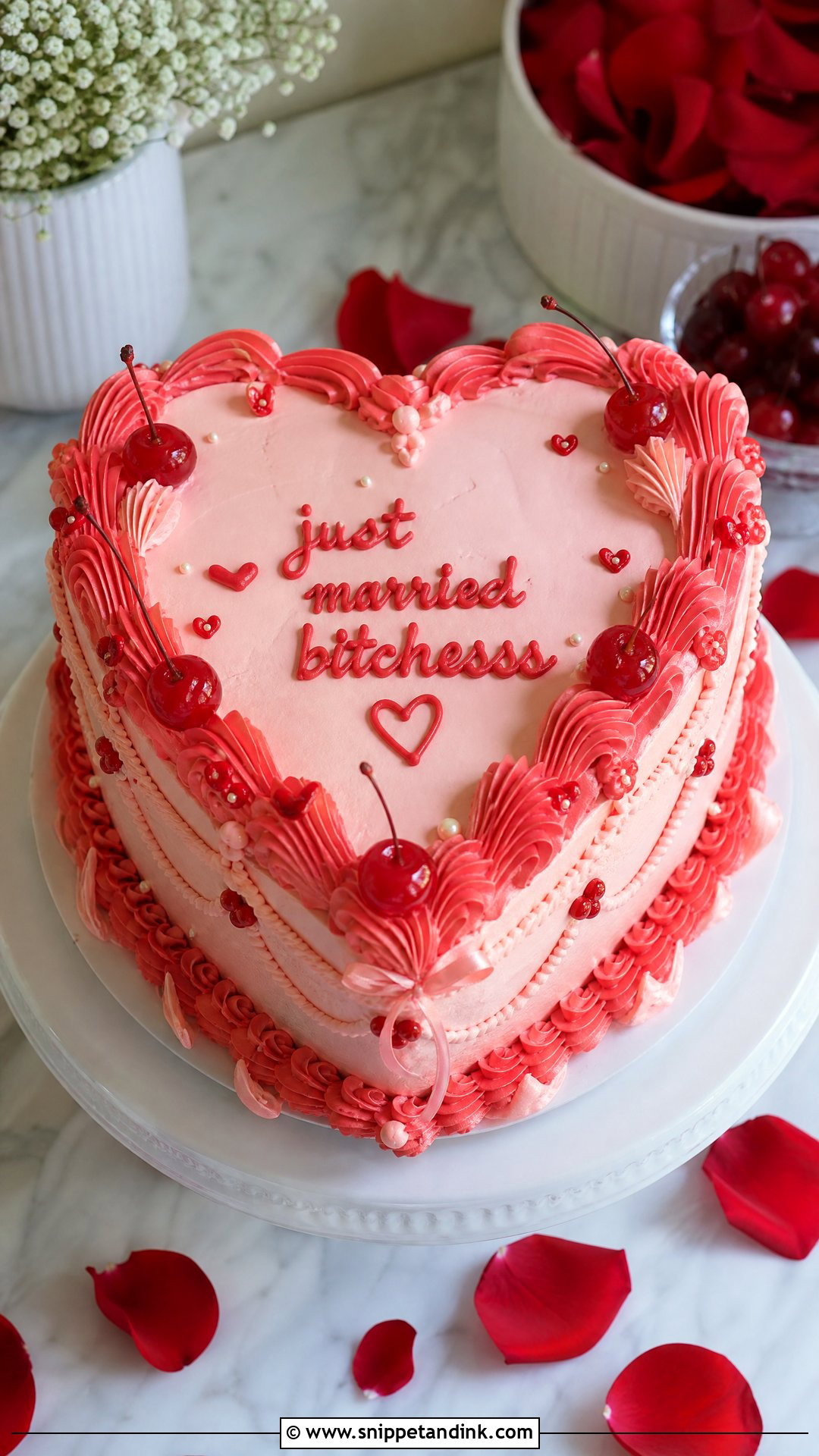 Heart Ugly Wedding Cake - Snippet and Ink - 35 Ugly Cakes for Wedding