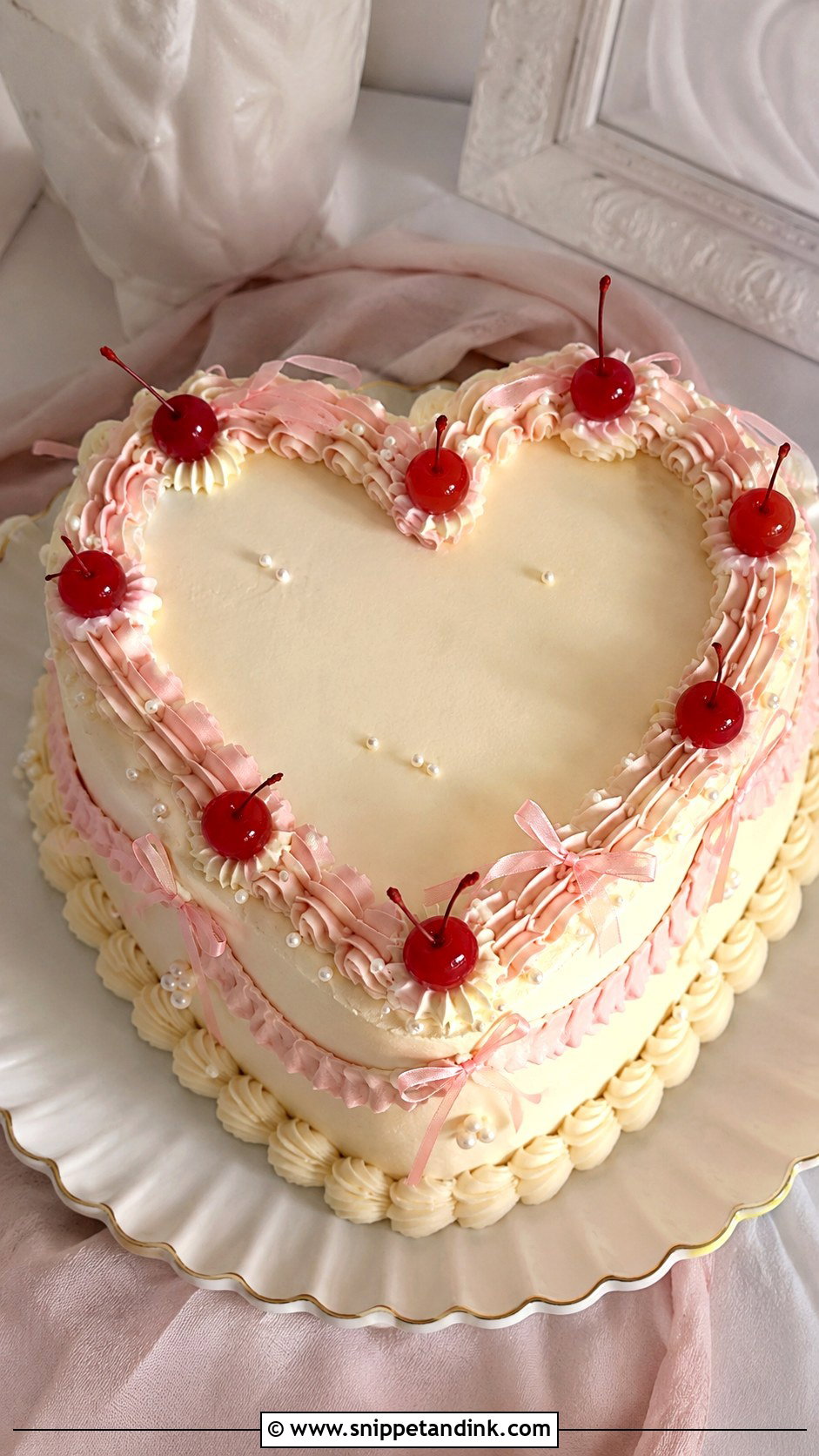 Heart Wedding Cake - Snippet and Ink - 20 Cakes with Pictures for Wedding