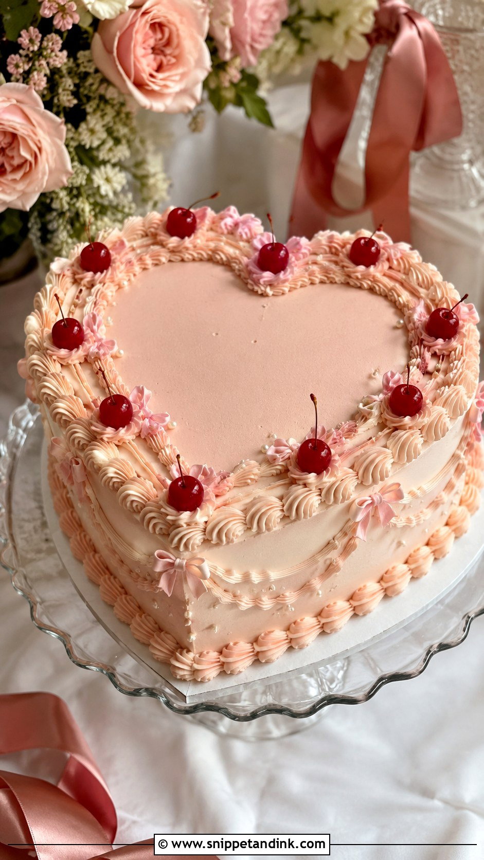Heart Wedding Cake - Snippet and Ink - 20 Popular Cake Designs for Wedding