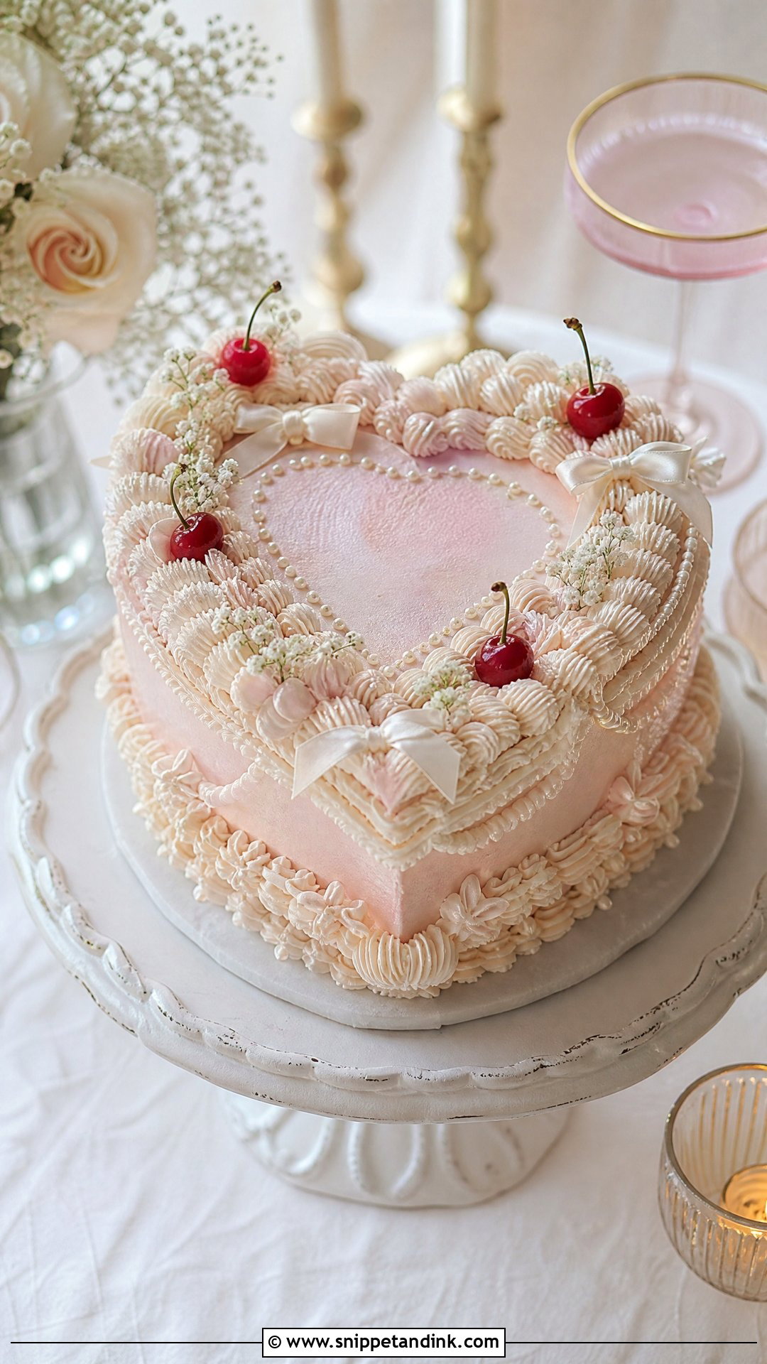 Heart Wedding Cake - Snippet and Ink - 20 Wedding Cake 2025