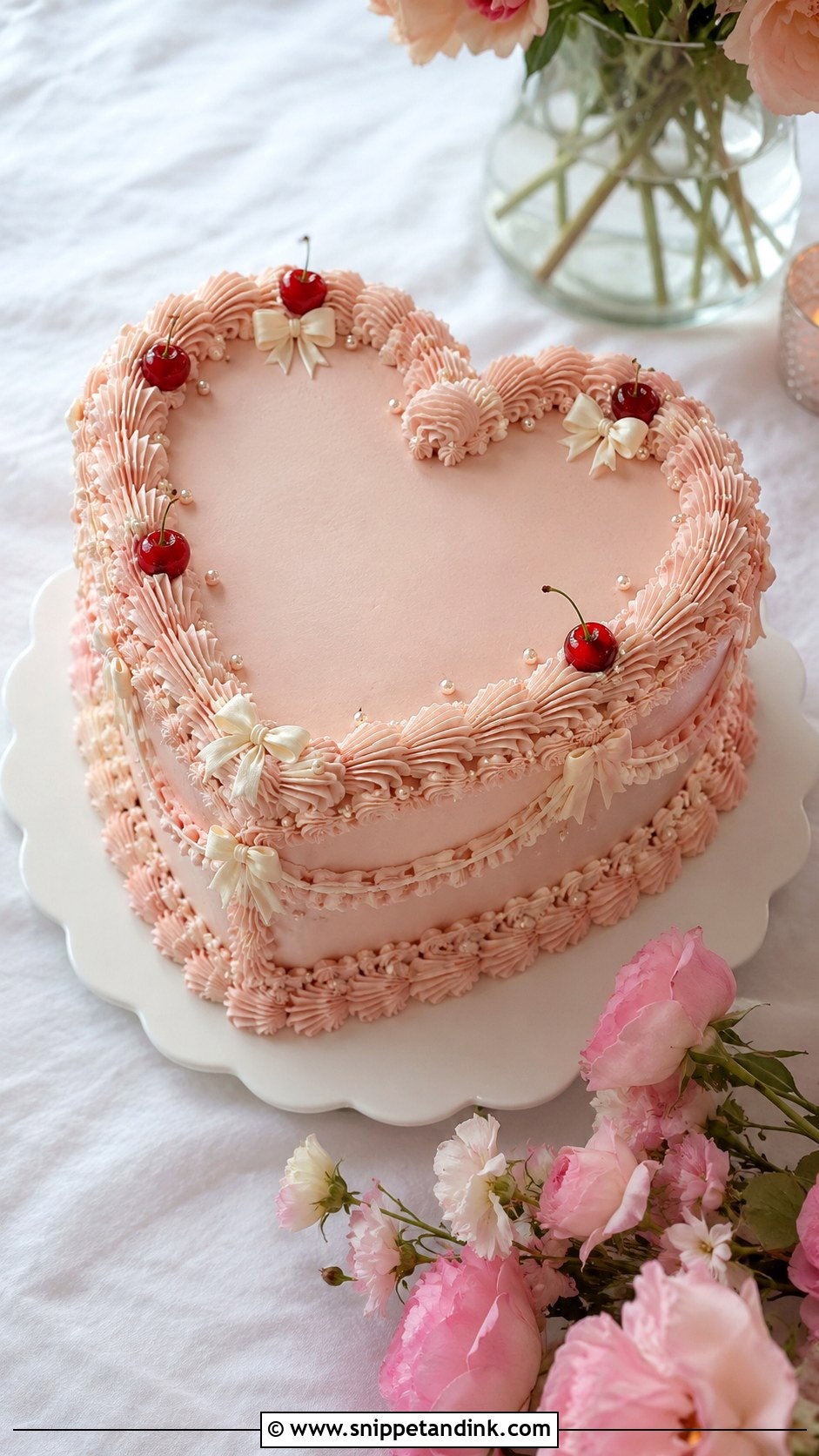 Heart Wedding Cake - Snippet and Ink - 20 Beautiful Wedding Cakes