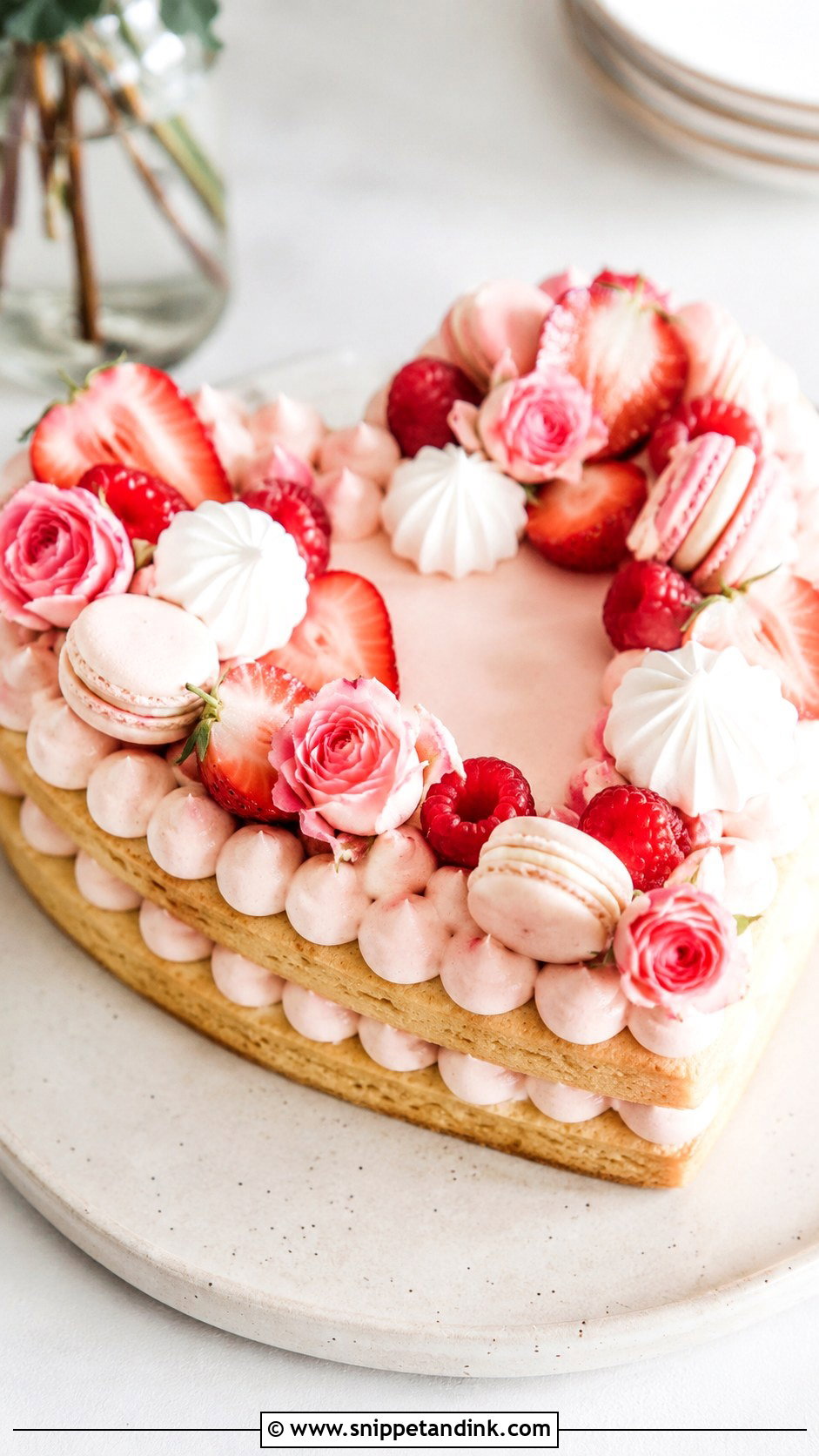 Heart Wedding Layered Cookie Cake - Snippet and Ink - 30 Wedding Layered Cookie Cake Ideas