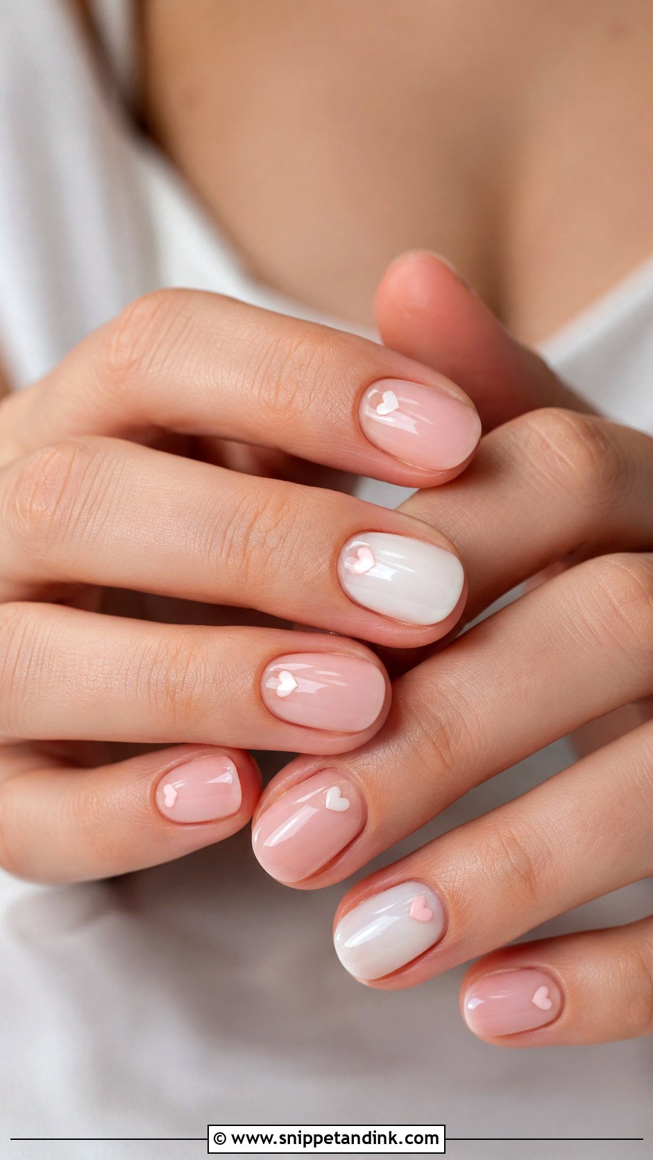 Heart Wedding Nails For Bride - Snippet and Ink - 20 Cute Wedding Nails the Bride
