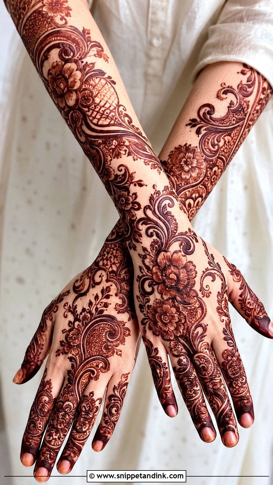 Heavy Arabian Mehndi Design - Snippet and Ink - 35 Arabian Mehndi Design Ideas