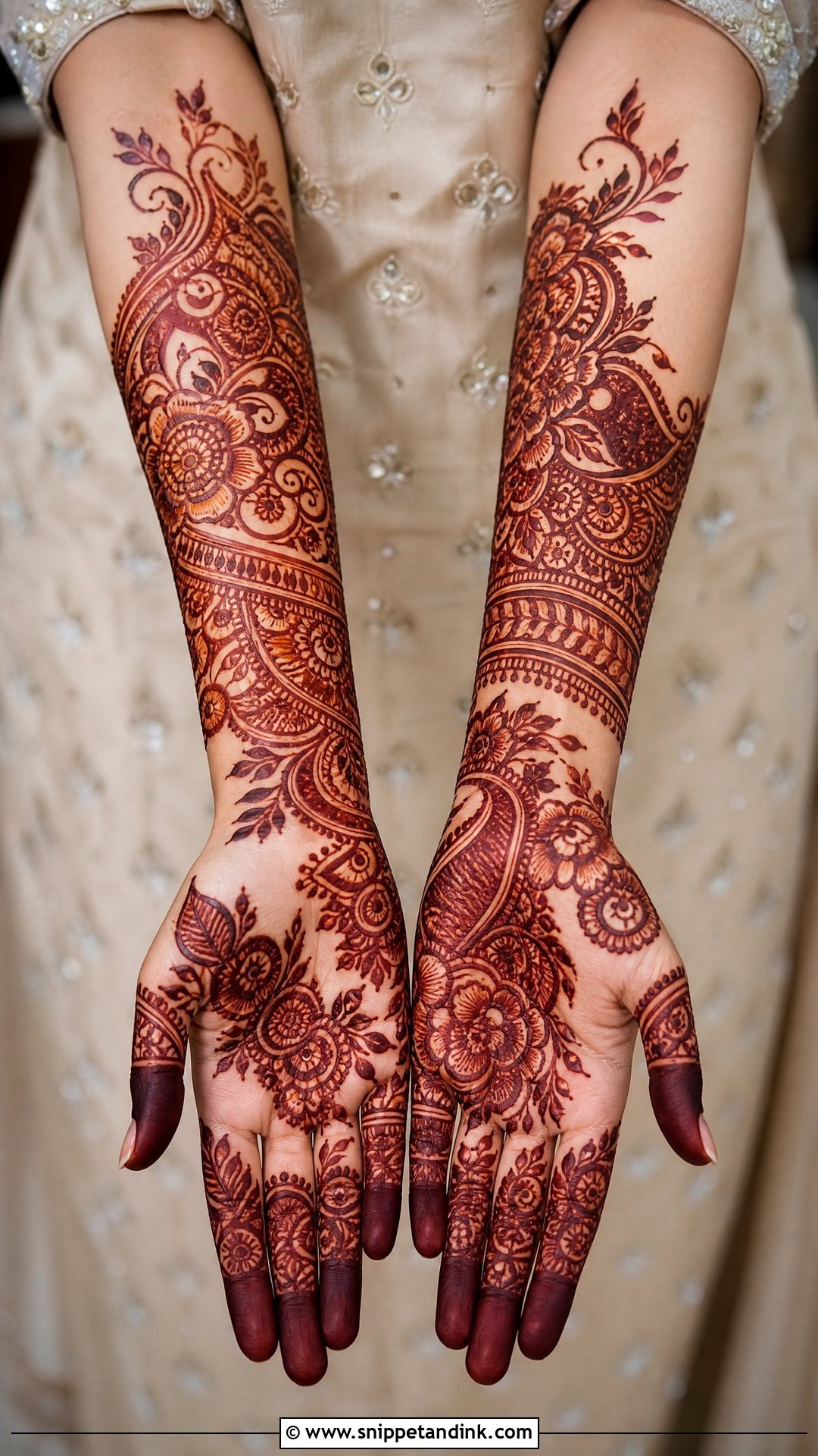 Heavy Arabic Bridal Mehndi - Snippet and Ink - 25 Arabic Mehndi Designs Brides