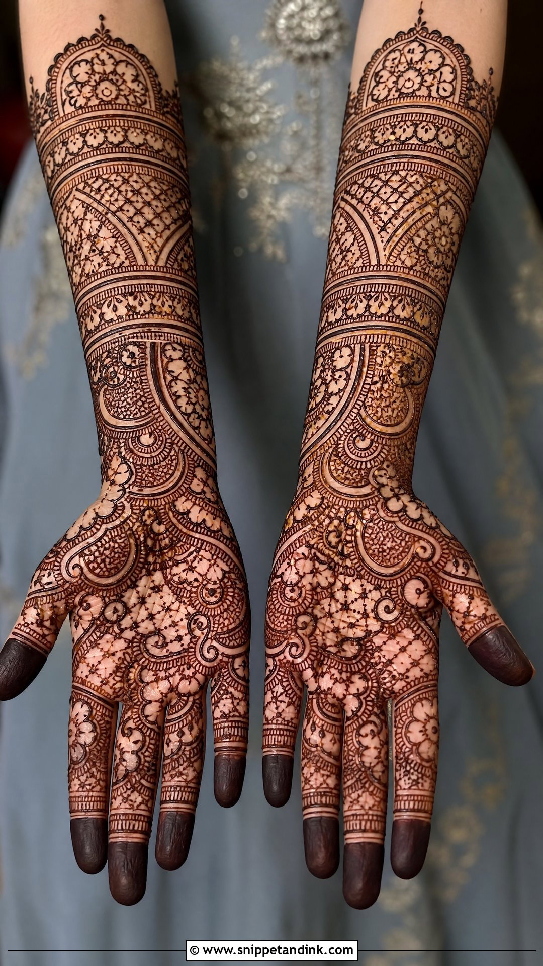 Heavy Banch Mehndi Design - Snippet and Ink - 30 Banch Mehndi Design Ideas