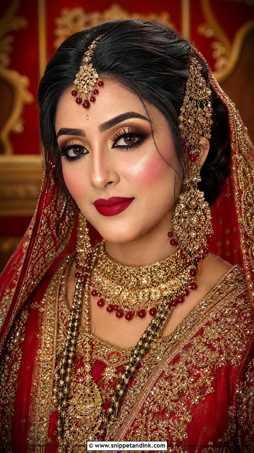 Heavy Barat Pakistani Bridal Makeup - Snippet and Ink - 35 Pakistani Bridal Makeup Ideas