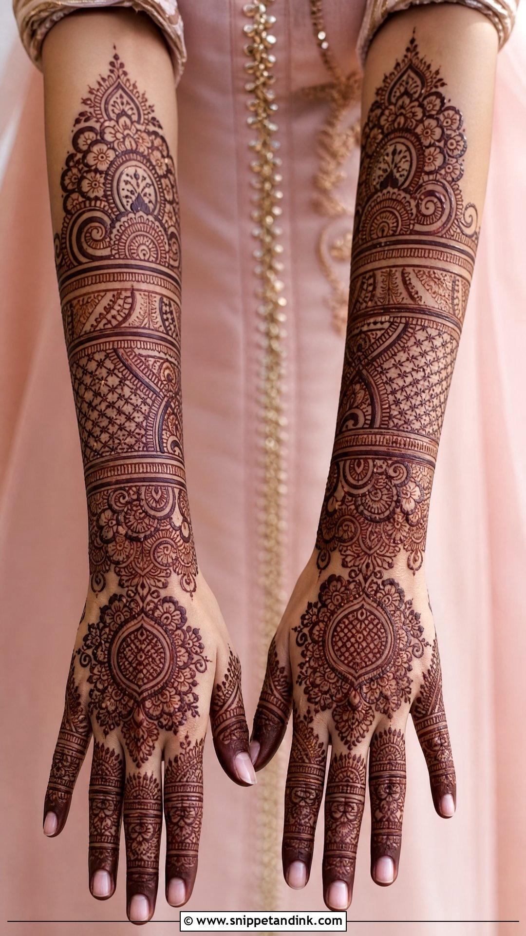 Heavy Bridal Back Hand Mehndi Design - Snippet and Ink - 20 Latest Bridal Back Side Mehndi Design Ideas