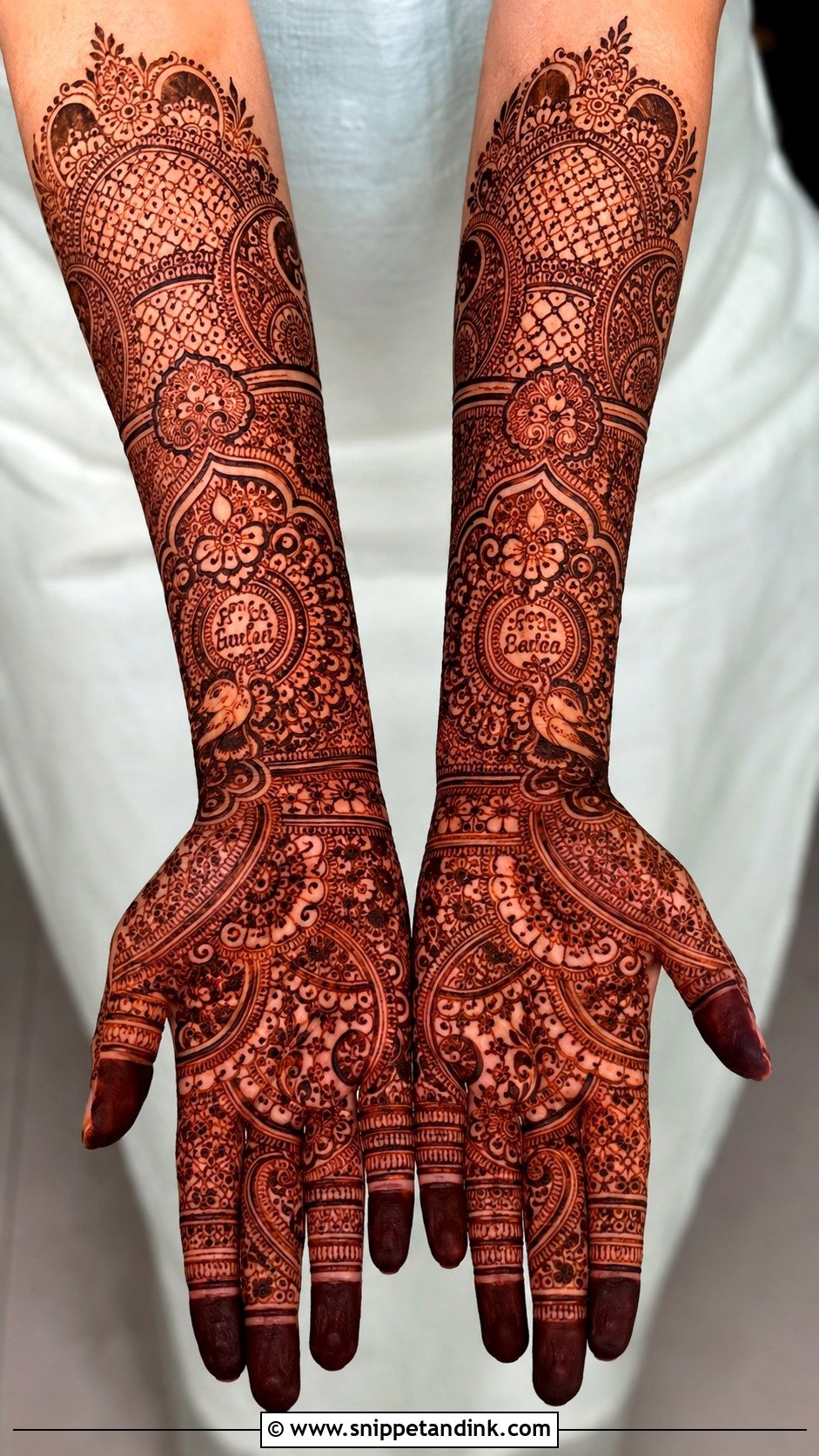 Heavy Bridal Henna Mehndi Design - Snippet and Ink - 30 Henna Mehndi Designs