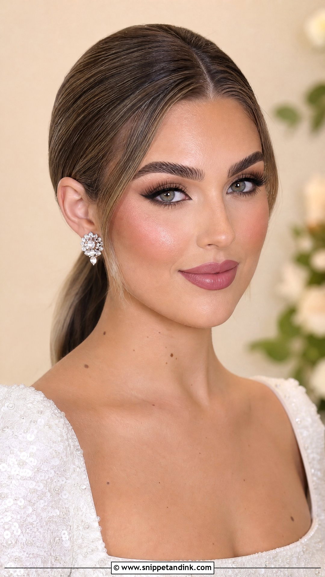 Heavy Bridal Makeup With Bold Brows - Snippet and Ink - 20 Heavy Bridal Makeup Ideas