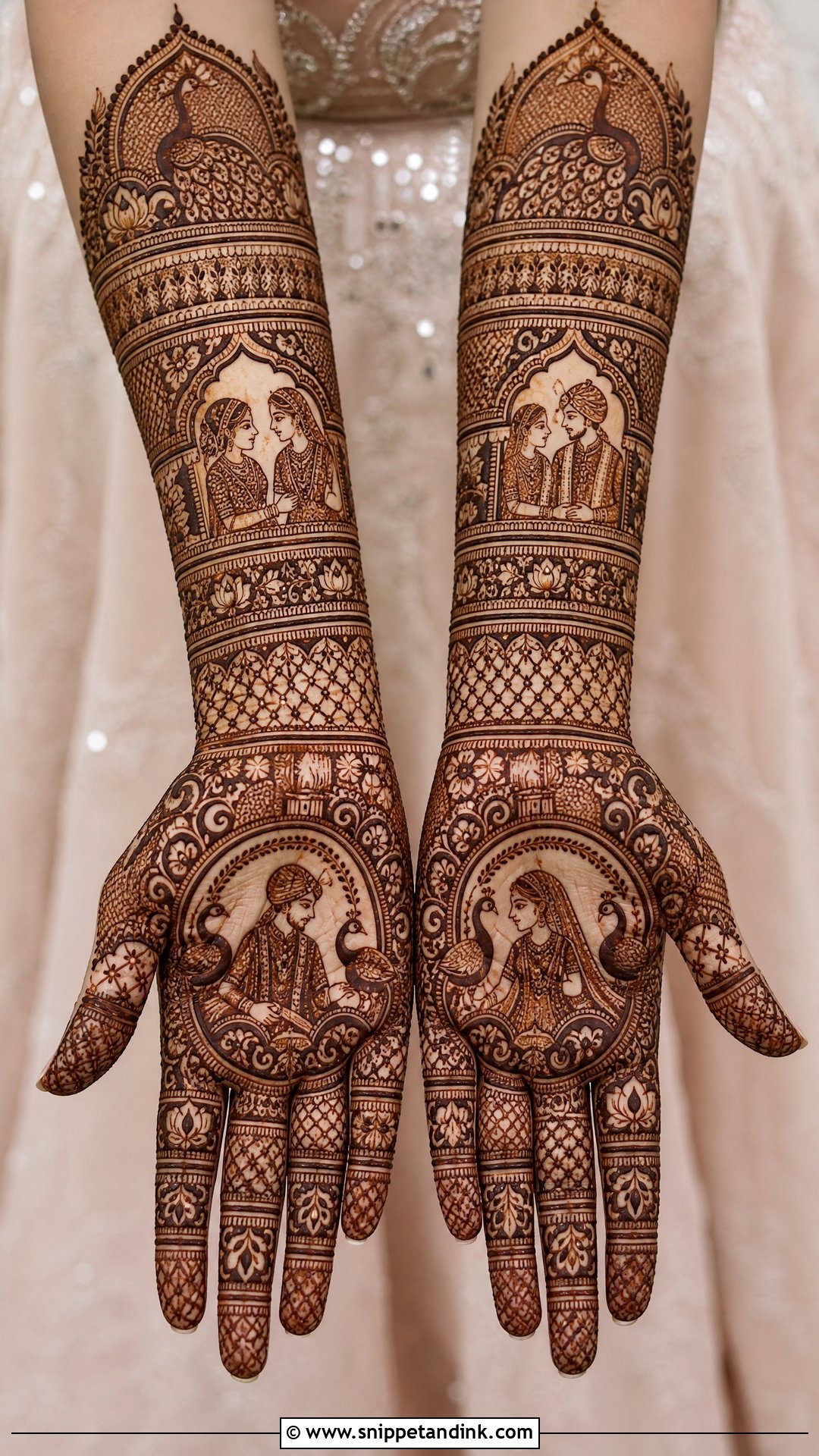 Heavy Bridal Mehandi Design - Snippet and Ink - 30 Latest Bridal Mehandi Designs